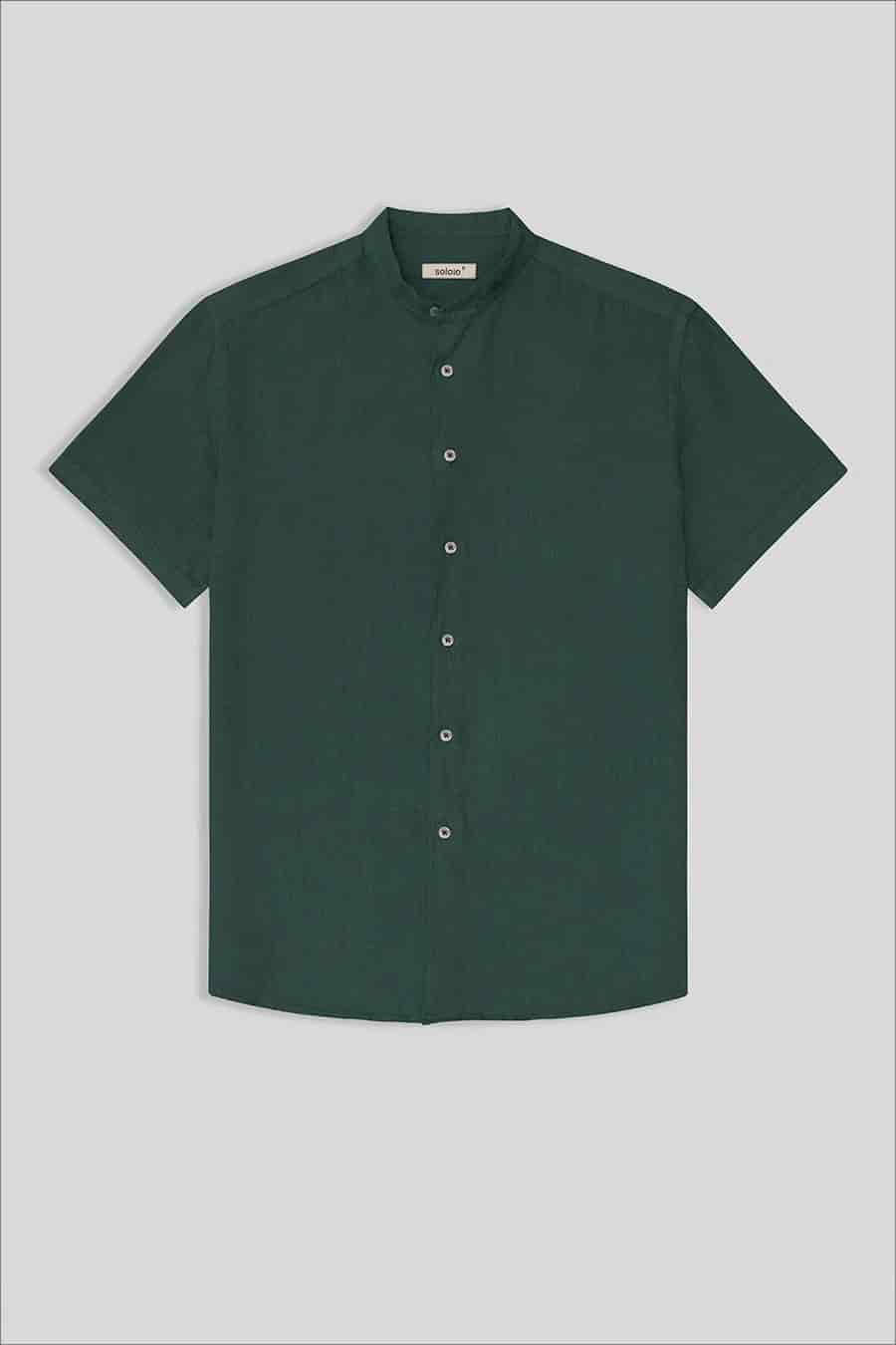 men’s linen shirt mao rosin basic - miniatura 1