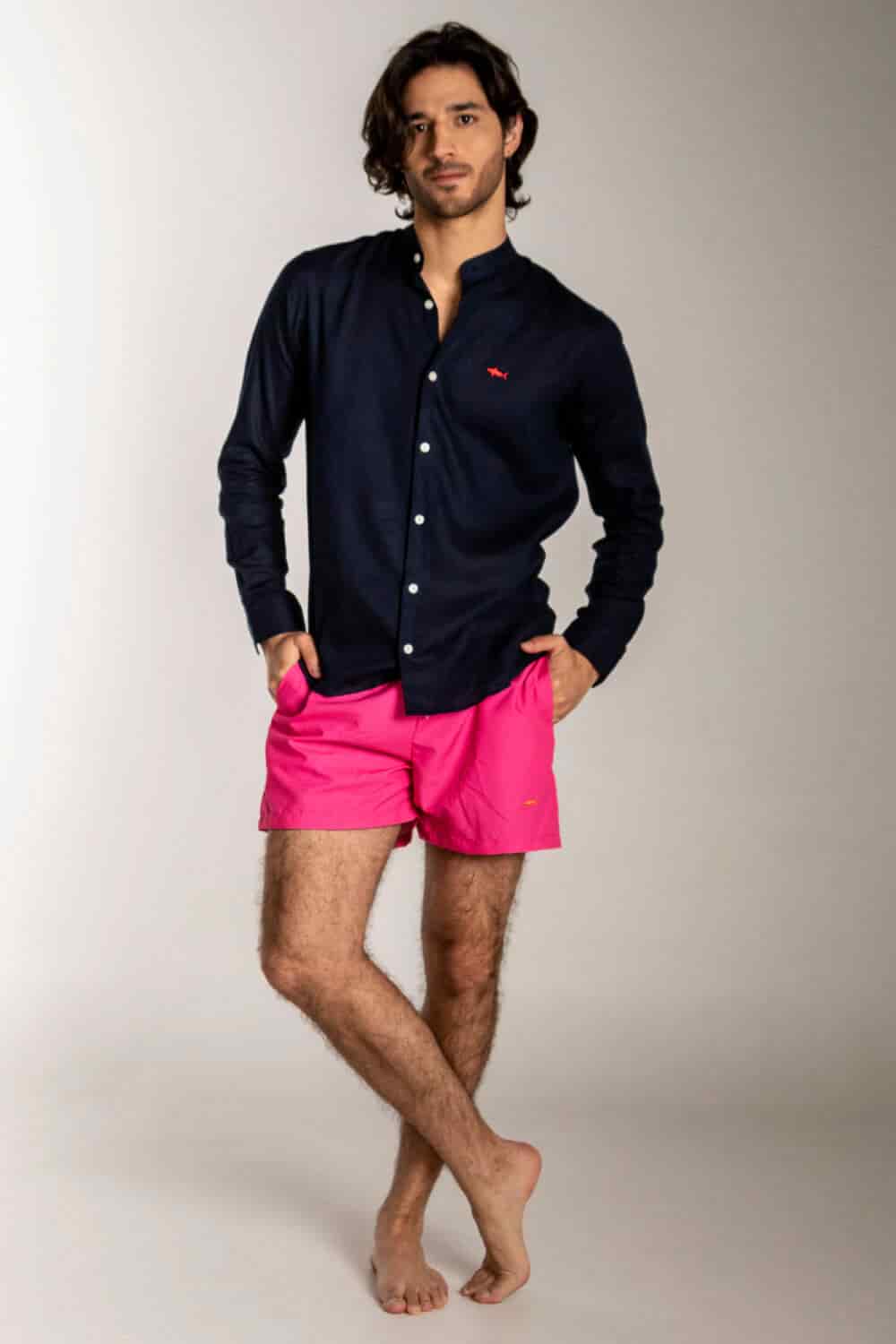 CAMISA NERU AZUL OSCURA - miniatura 3