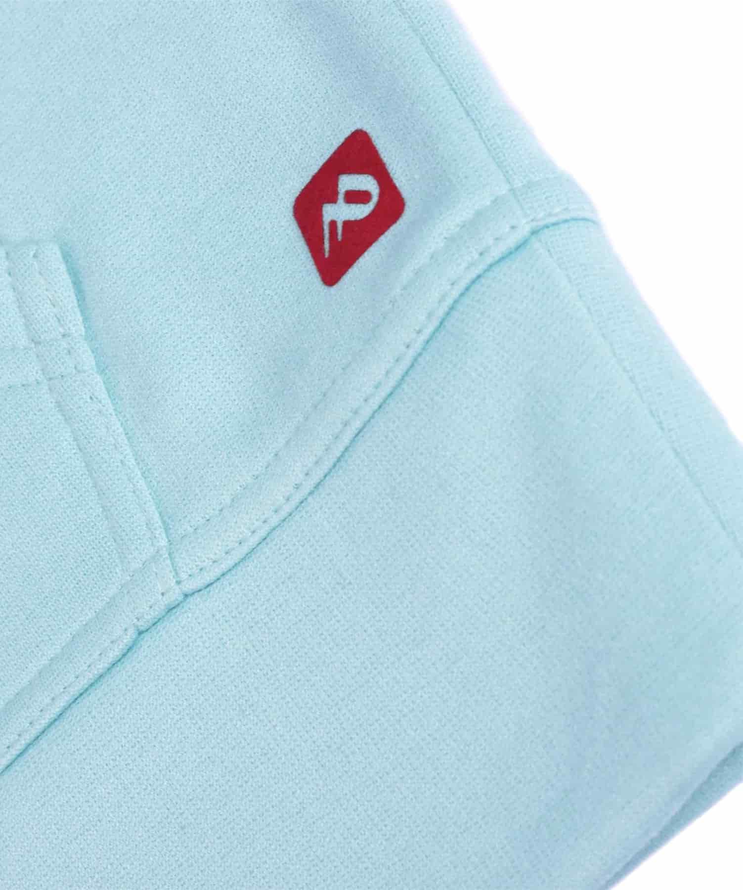 Buzo abierto con Capota Mujer Azul Celeste - miniatura 4