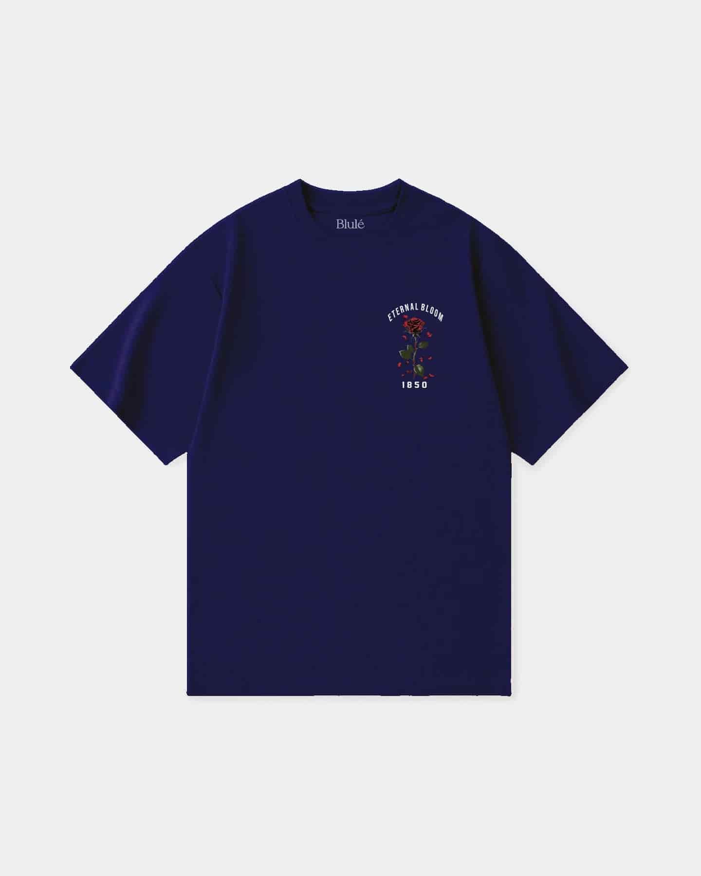 Oversized T Shirt Eternal Bloom Blue Navy - miniatura 2