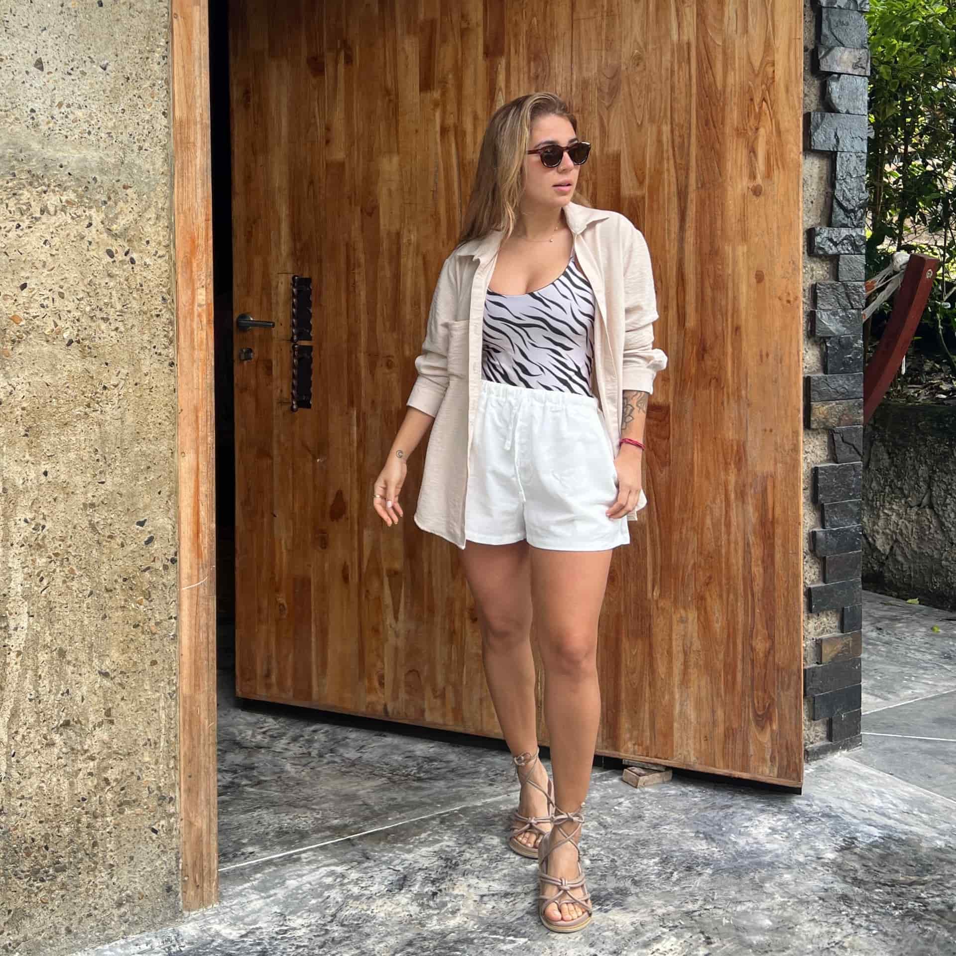 Camisera Playita Beige - miniatura 1
