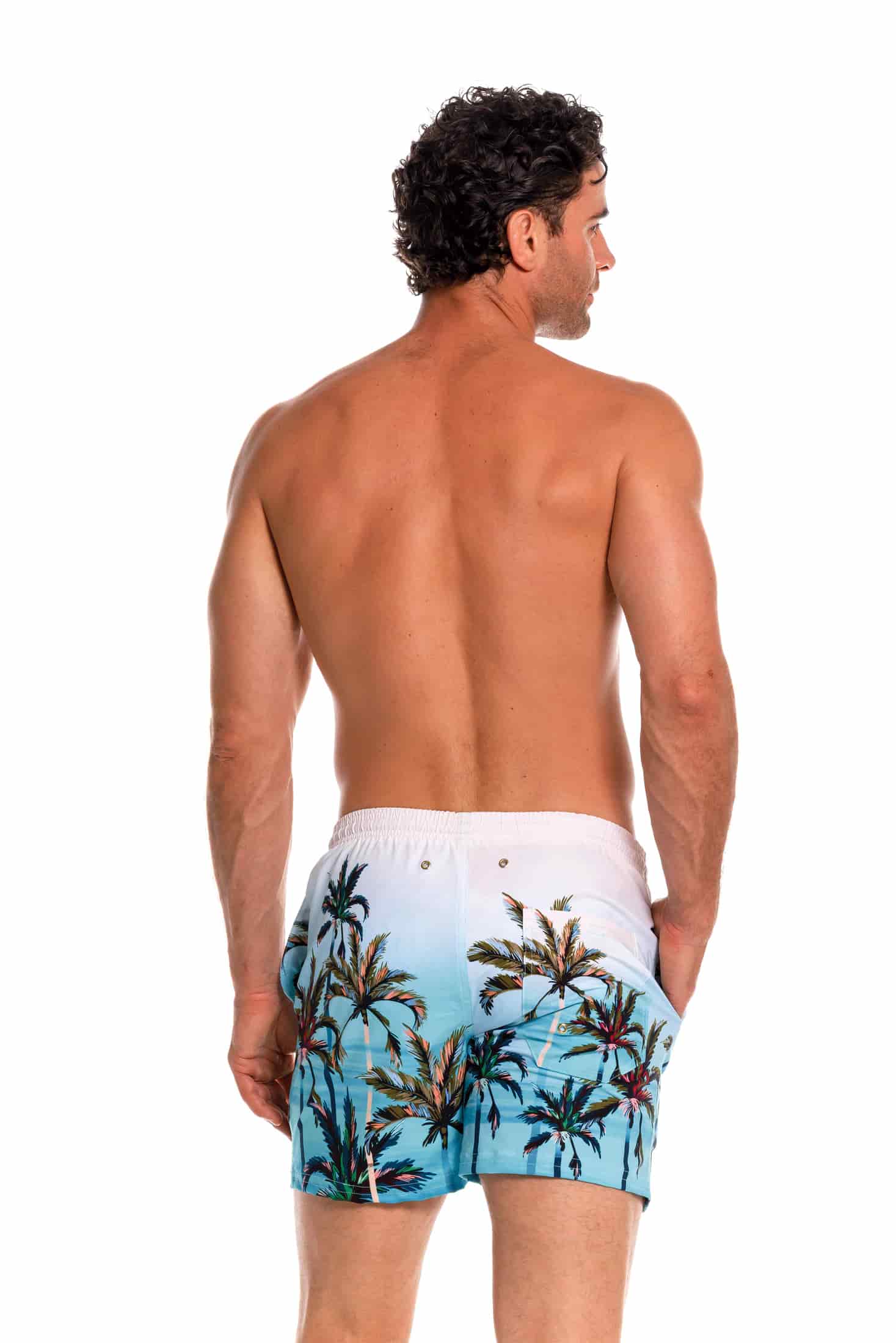 Pantaloneta Hombre Atardecer Azul - miniatura 2