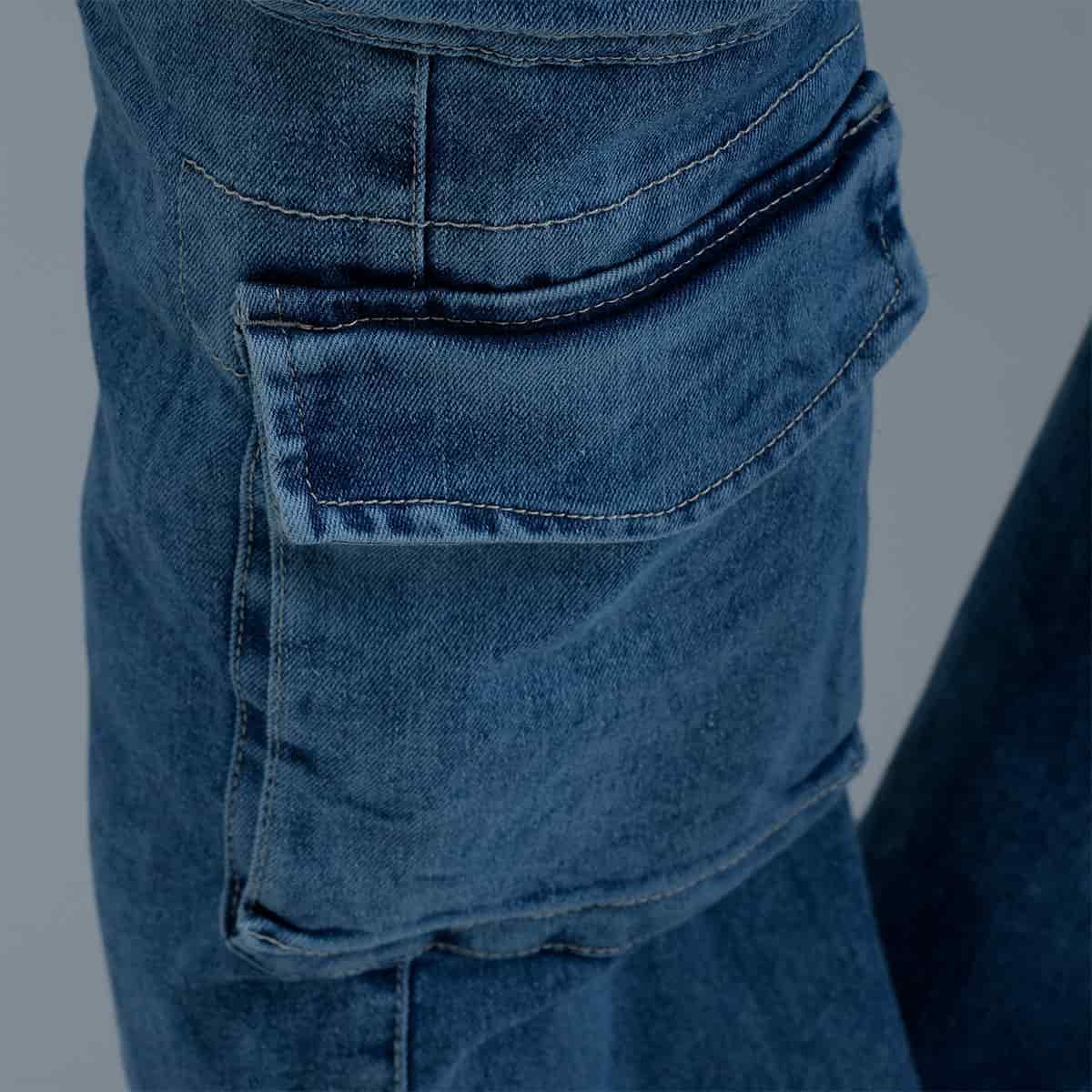 Jeans Cargo Azul Mujer - miniatura 7