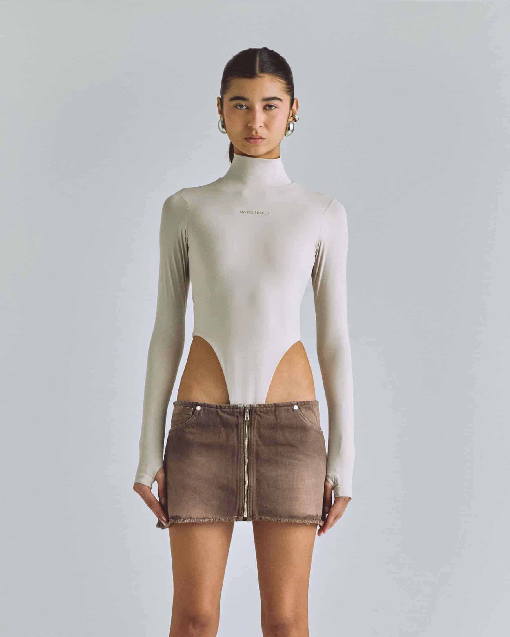 Basics Turtleneck Backless Body White - miniatura 7