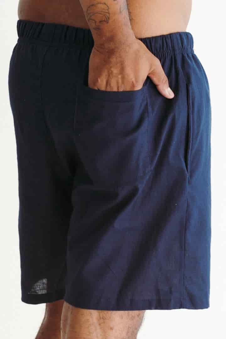 Short lino azul - miniatura 5