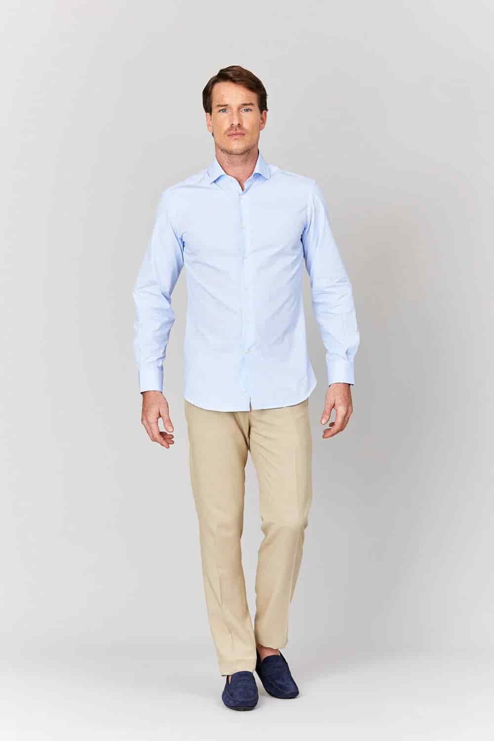 Men's cotton striped shirt - miniatura 8