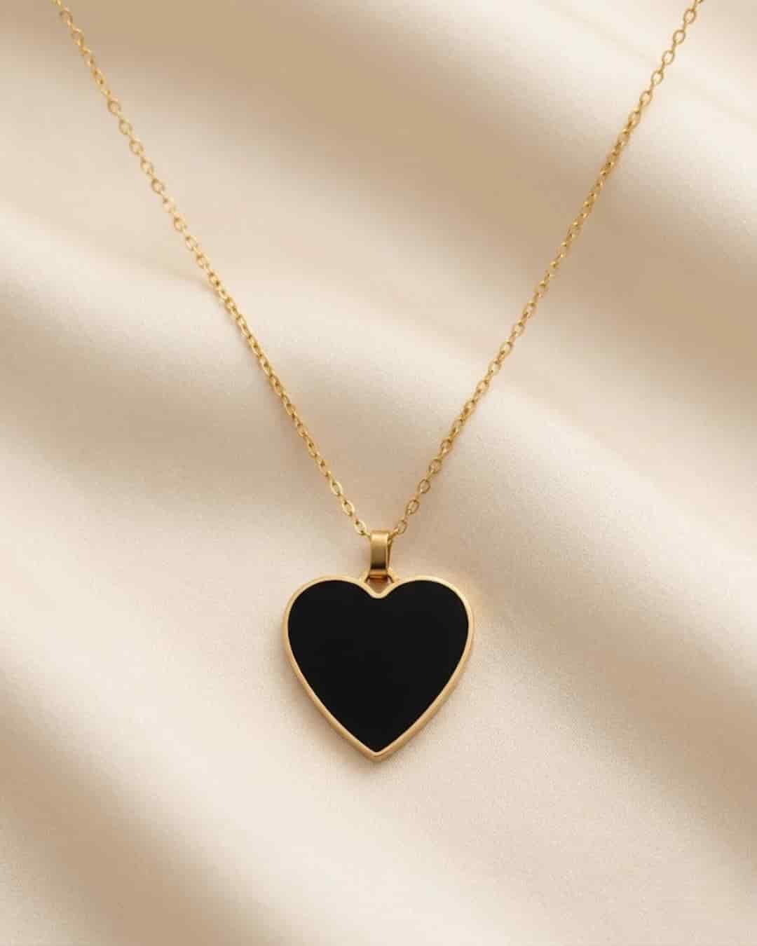CADENA BLACK MAXI HEART - miniatura 7