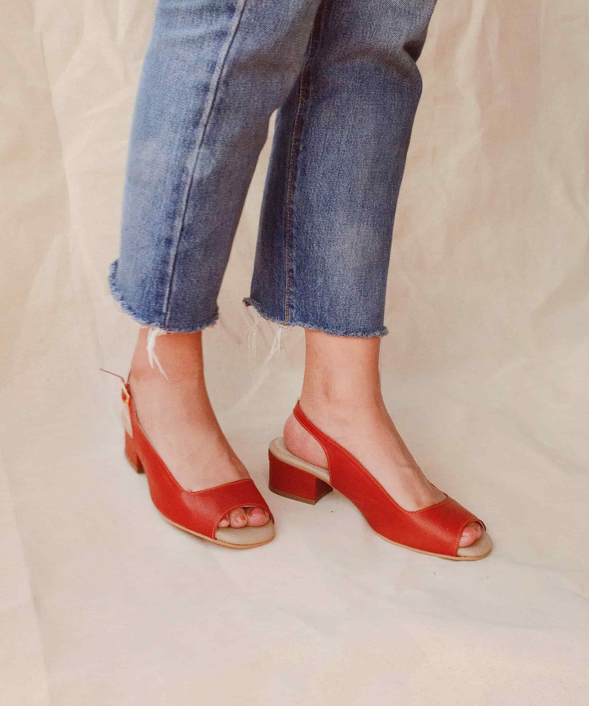 Open-toe Classic Sandal | Terracota - miniatura 3