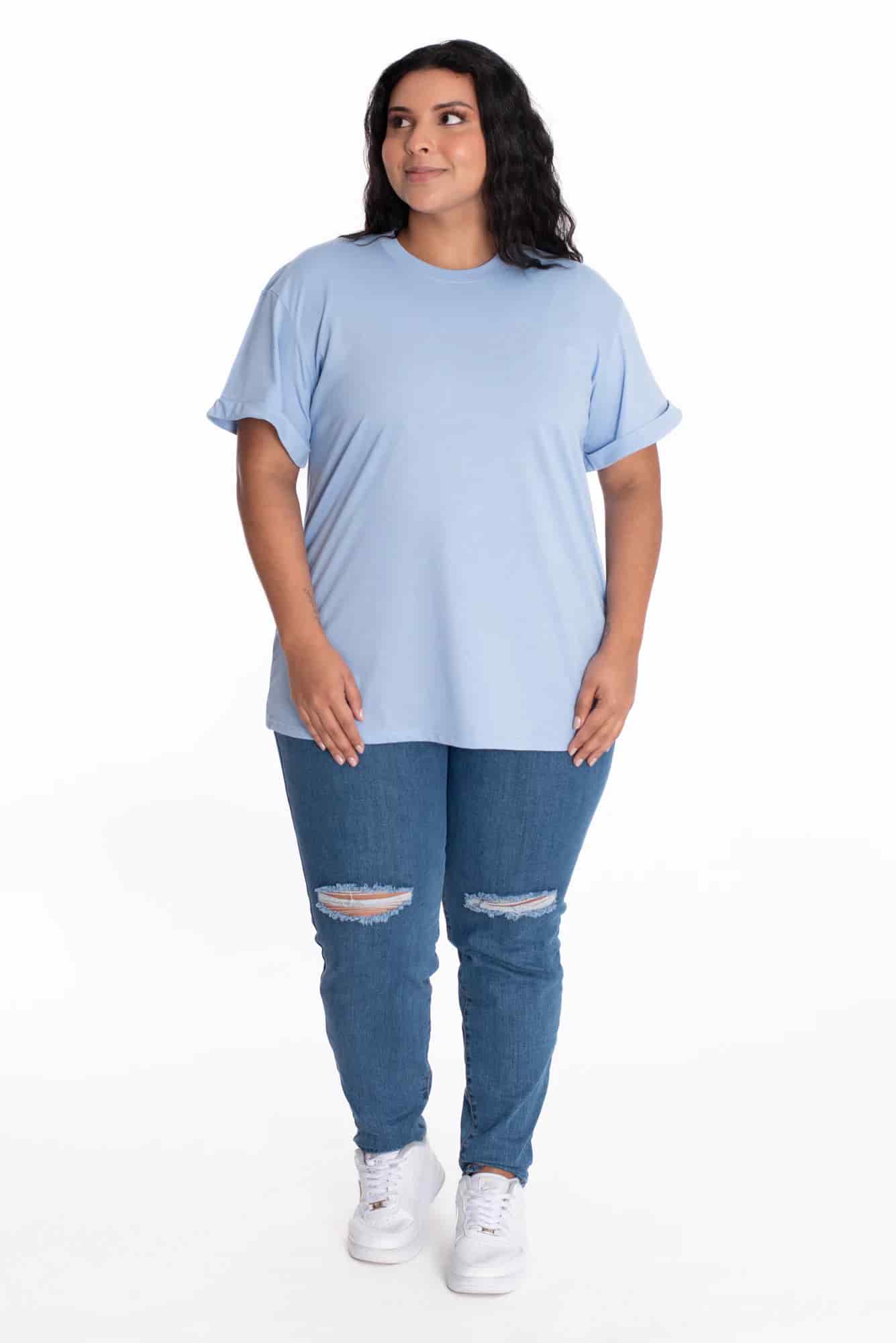 Camiseta Oversize Azul Claro - miniatura 11