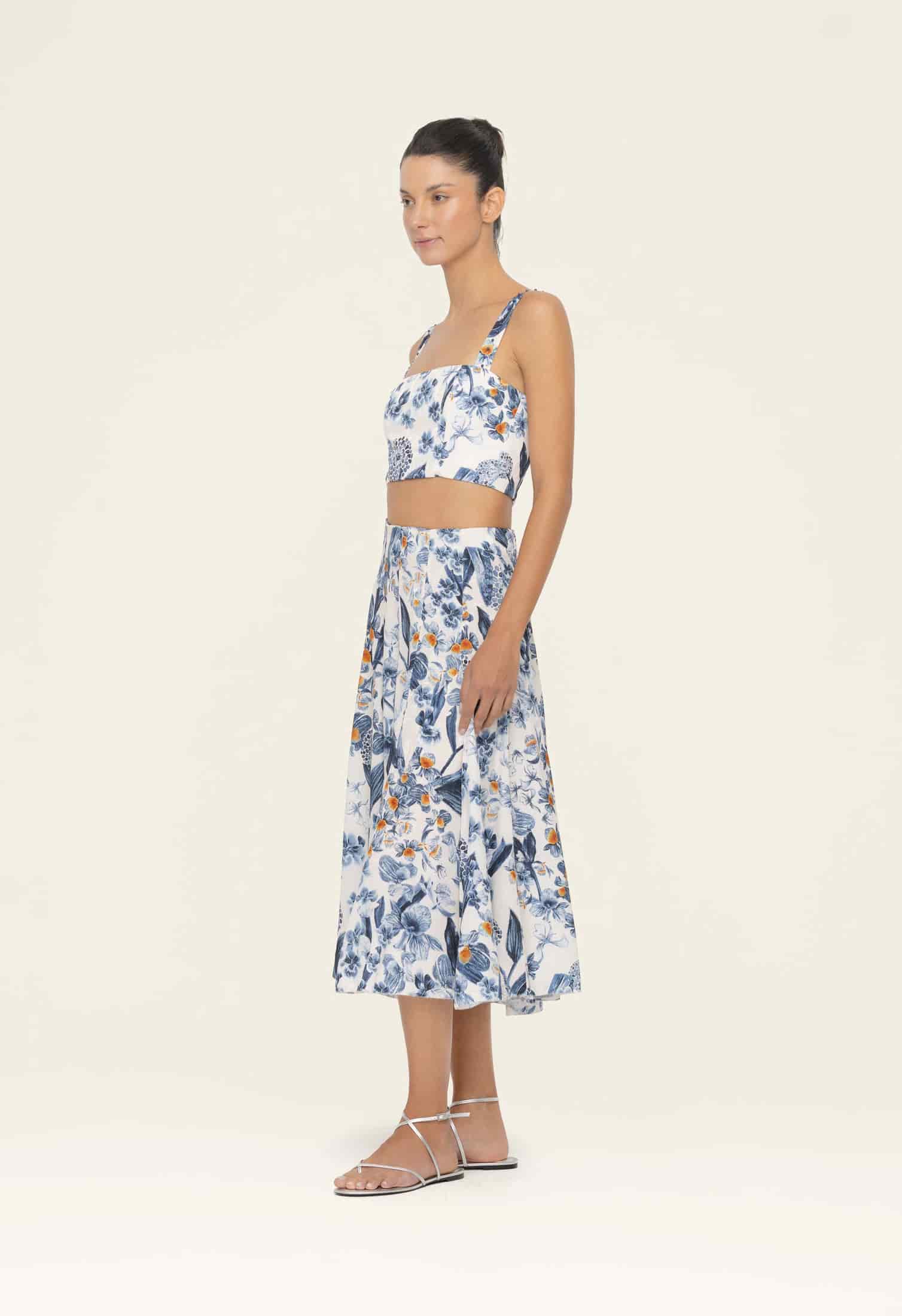 Cacao Petalo Cropped Top - miniatura 2