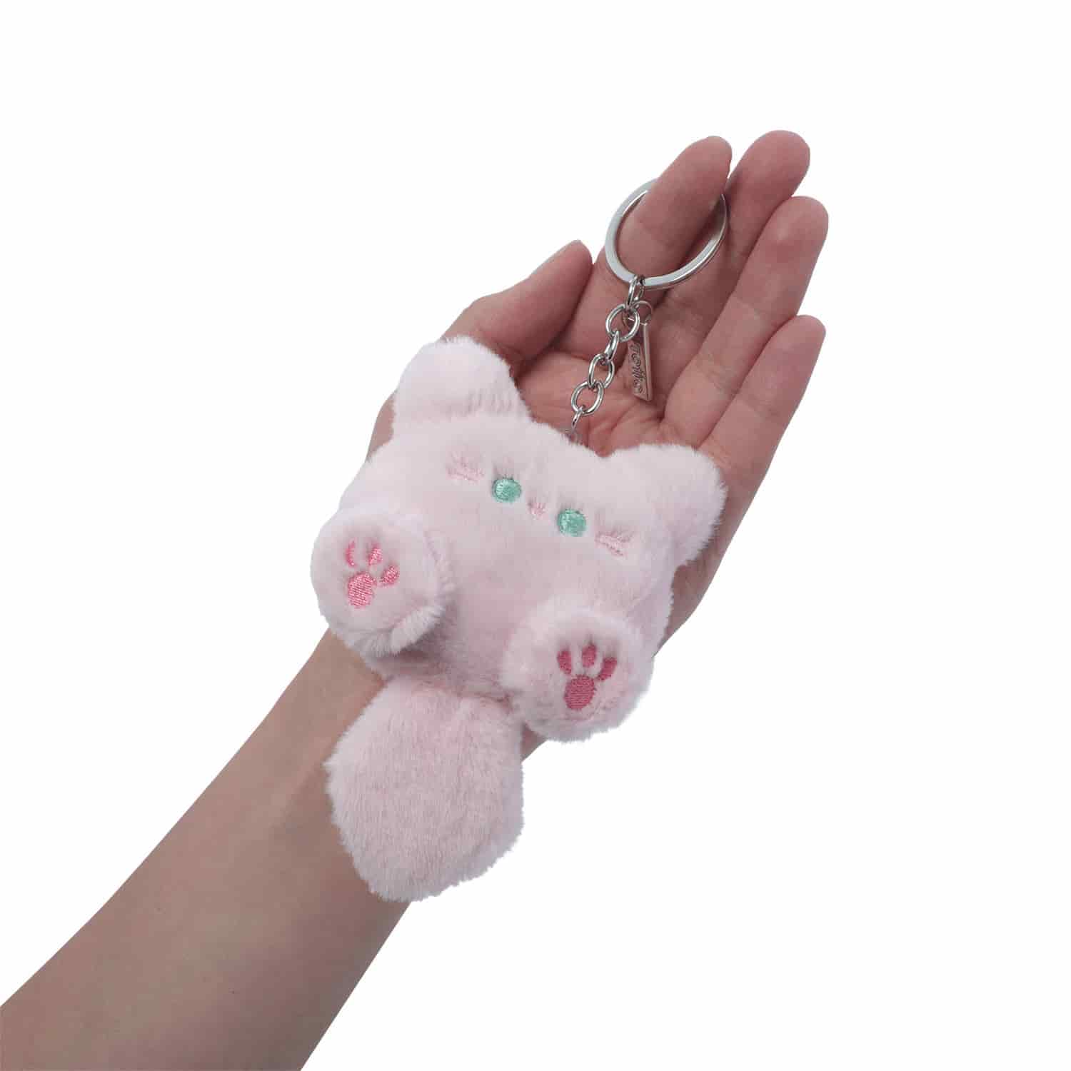 Llavero de Peluche Cat Pink color Rosado - miniatura 2