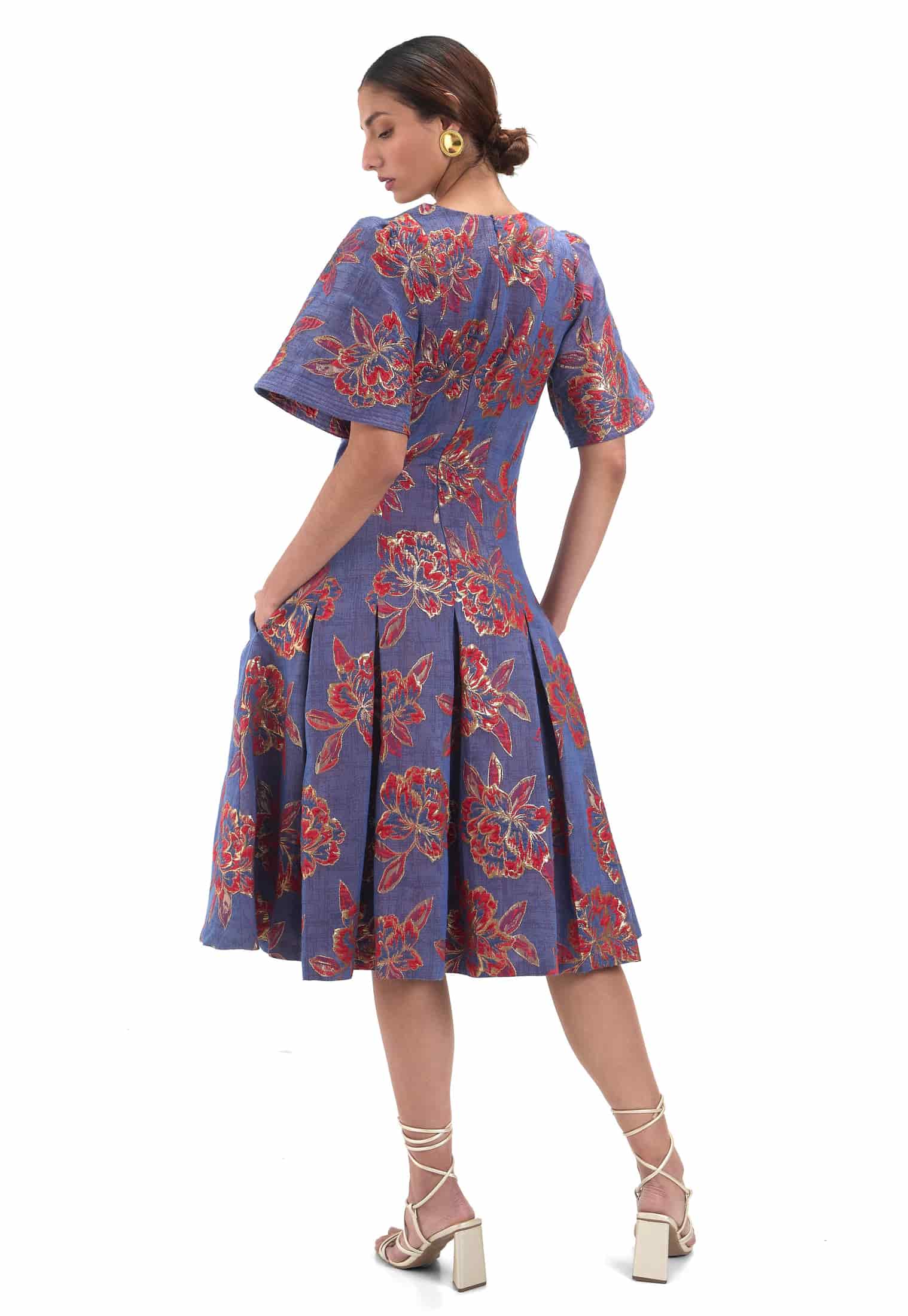 VESTIDO GOLDENBLUE JACQUARD - miniatura 3