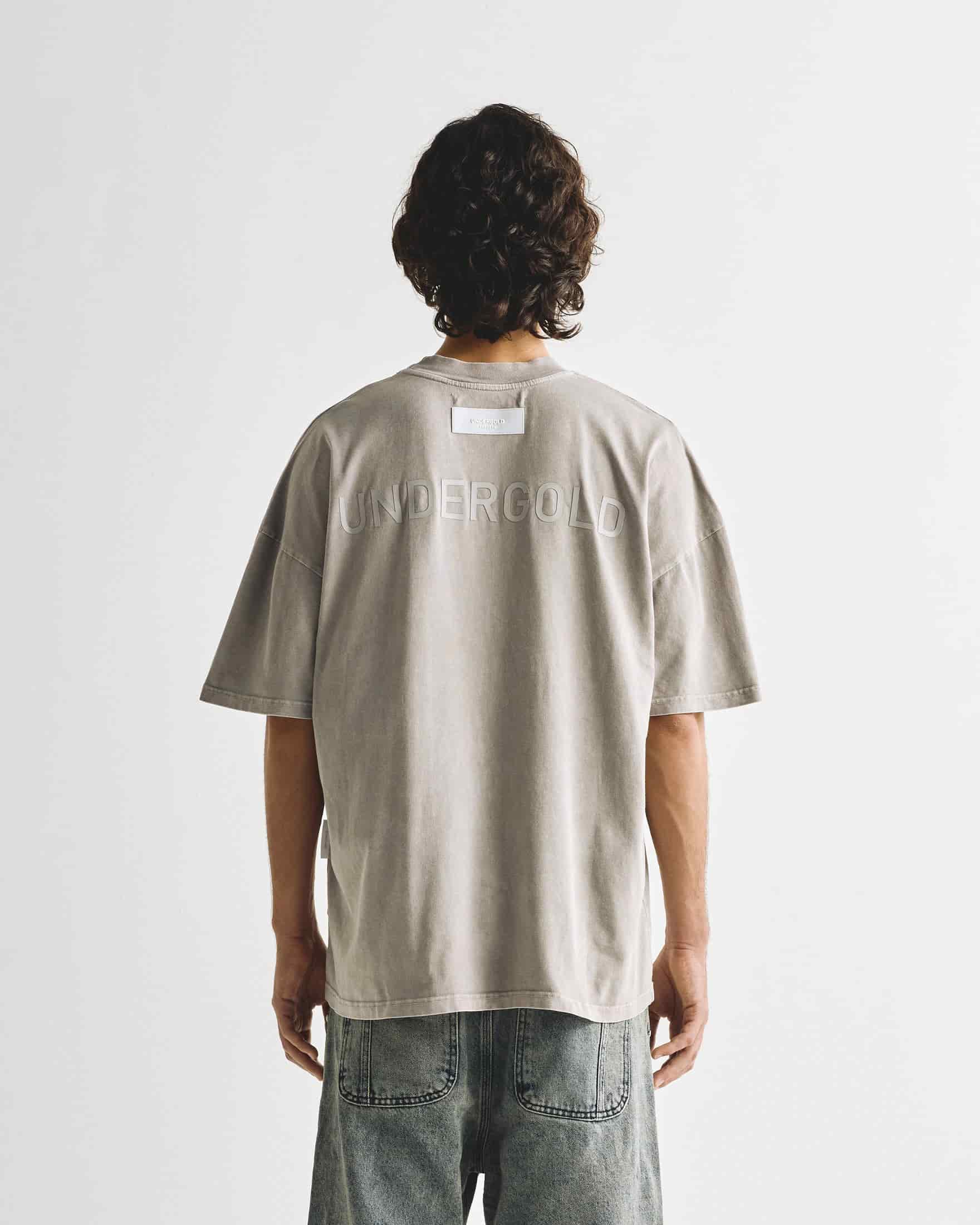 Line Logo Tshirt Washed Gray - miniatura 5
