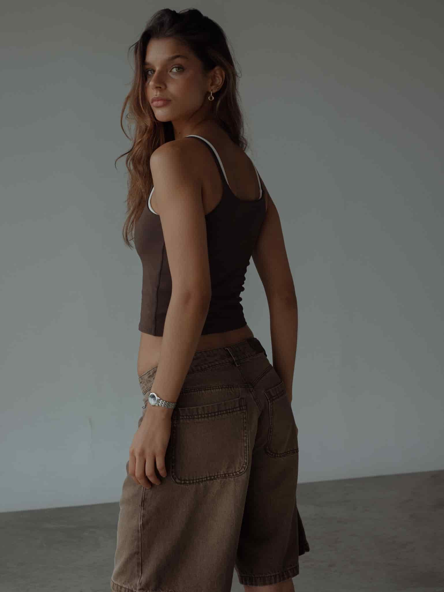 ESSENTIAL TANK TOP - ESPRESSO - miniatura 5