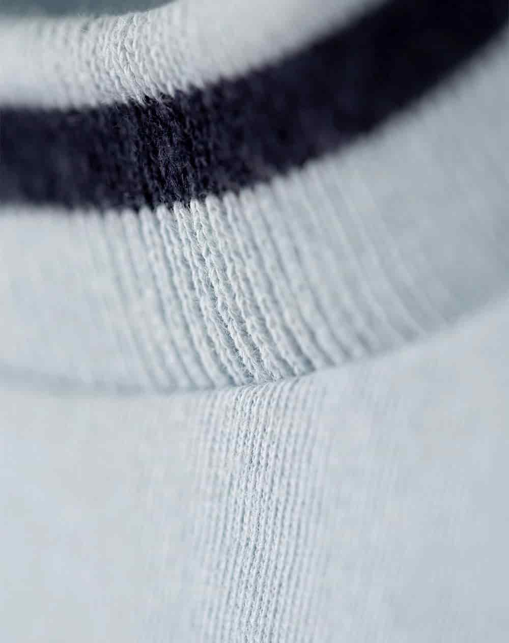 Camiseta regular algodón jersey azul hombre - miniatura 6