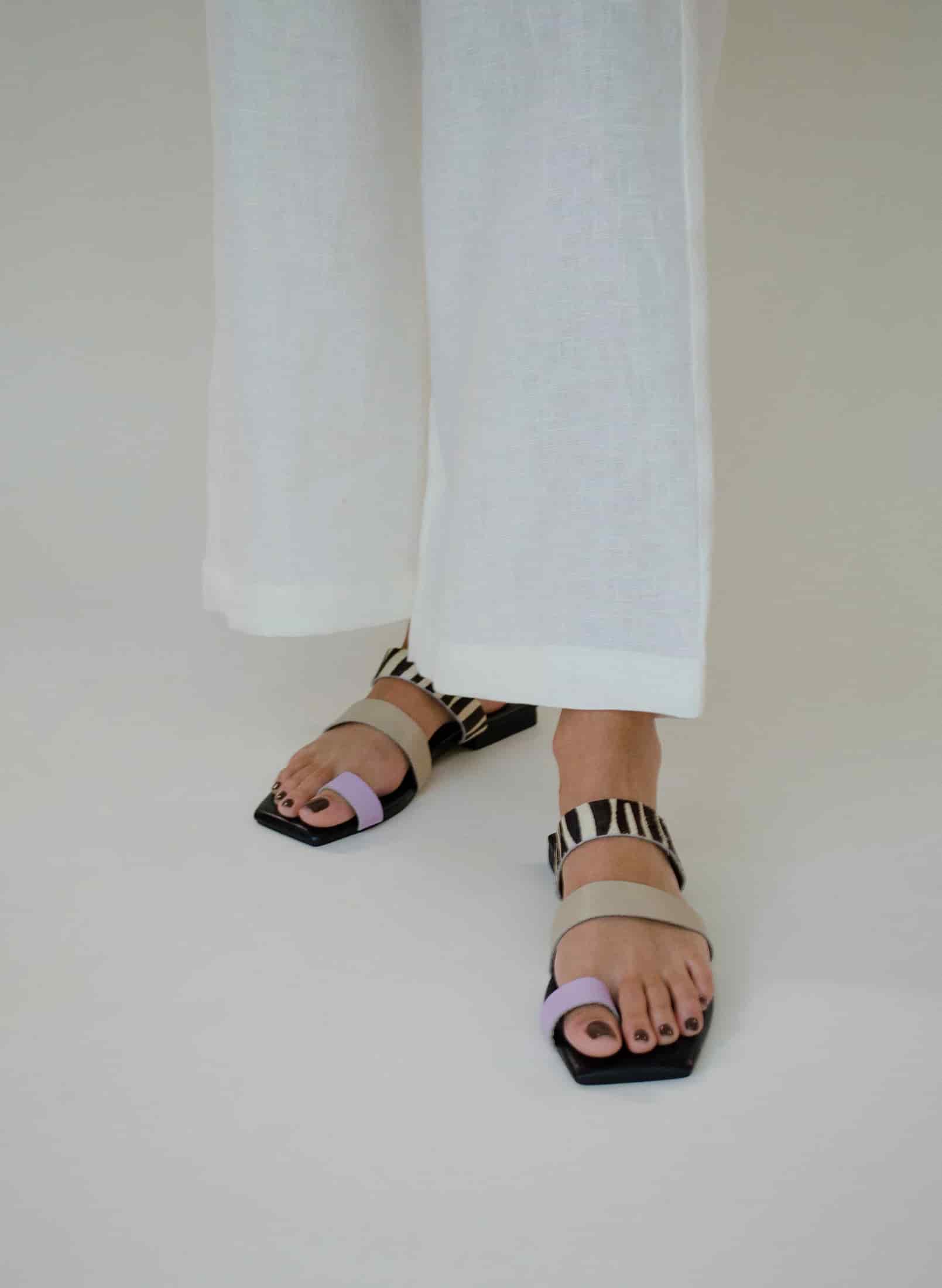 The Ocaso sandal – lila/taupe - miniatura 2