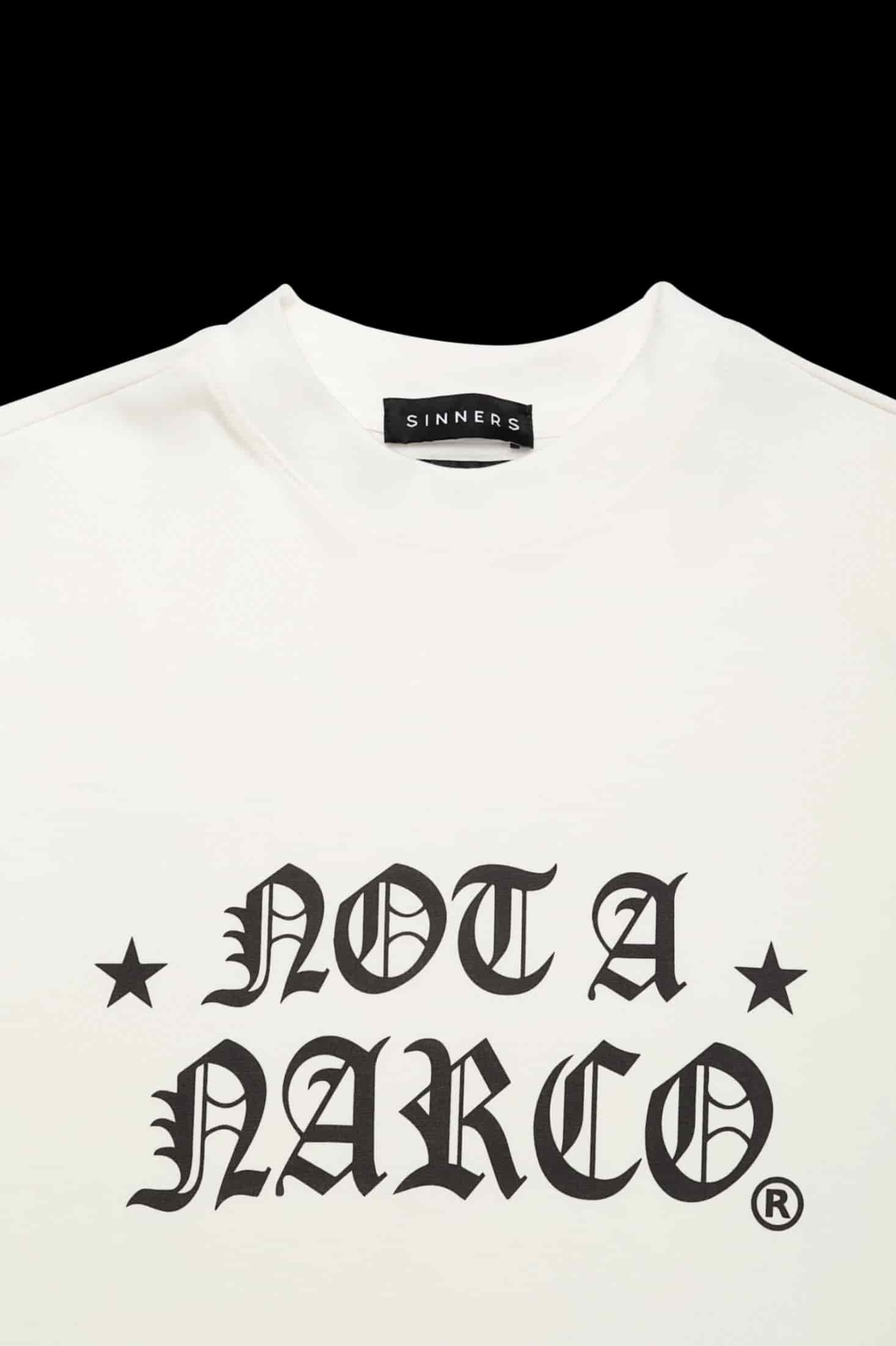 NOT A NARCO STAR CREME T-SHIRT - miniatura 3