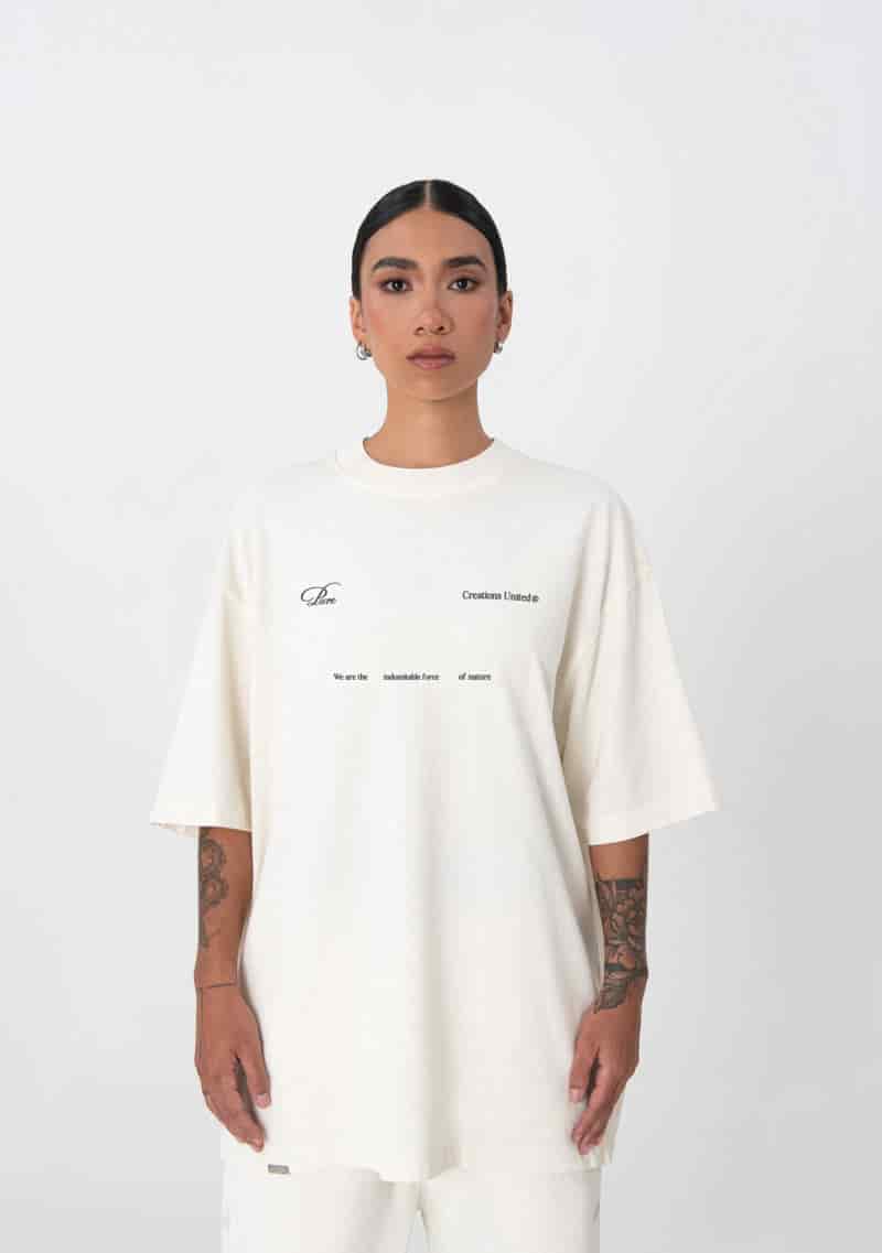 Uncontrolled cream t-shirt - miniatura 2