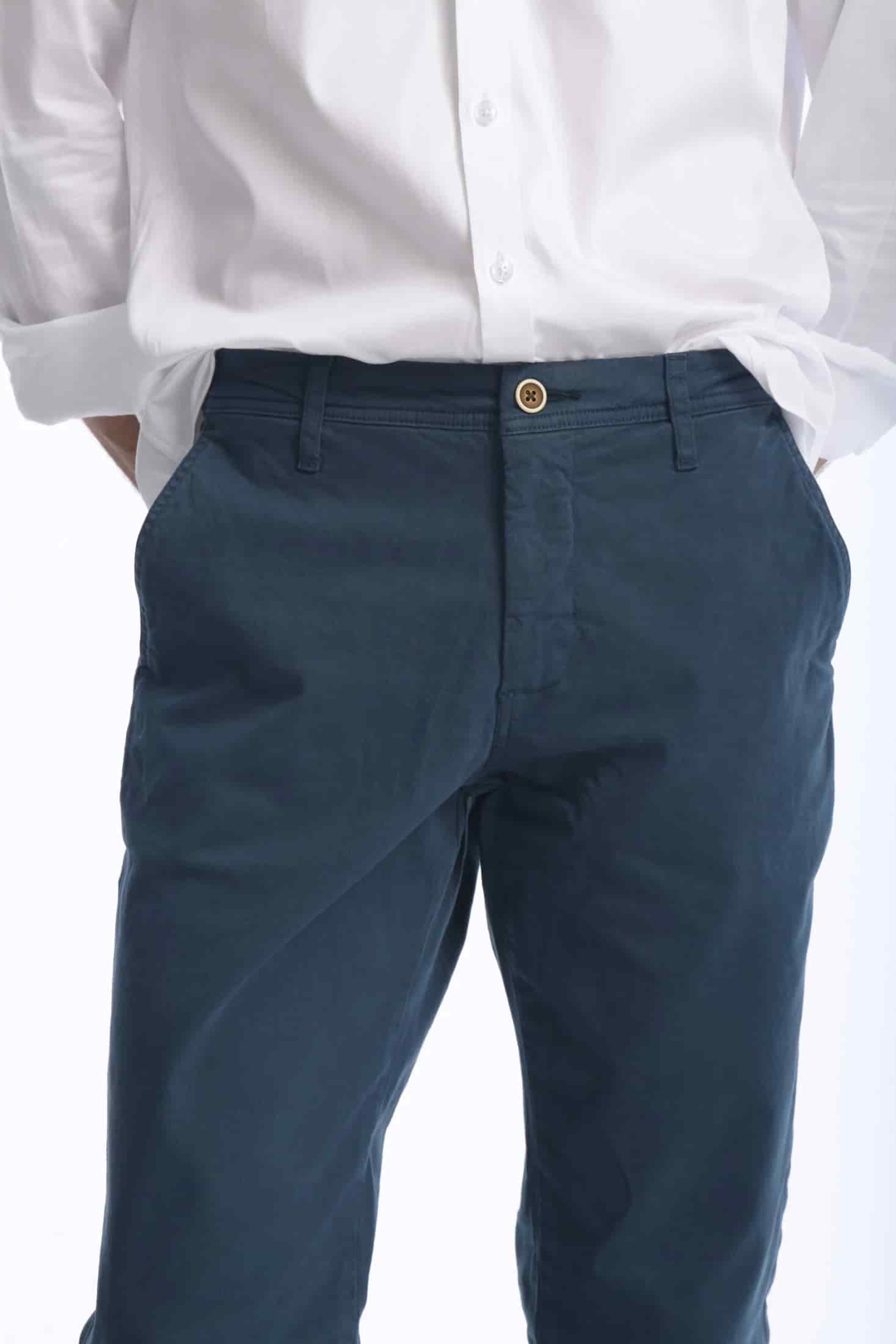 Pantalón Chino Dril Azul Marino - miniatura 8