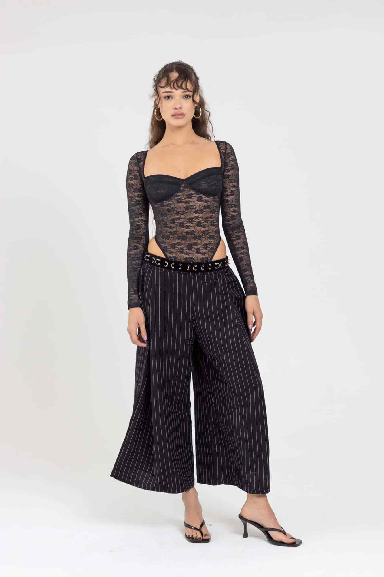 LACE BLACK BODYSUIT - miniatura 11