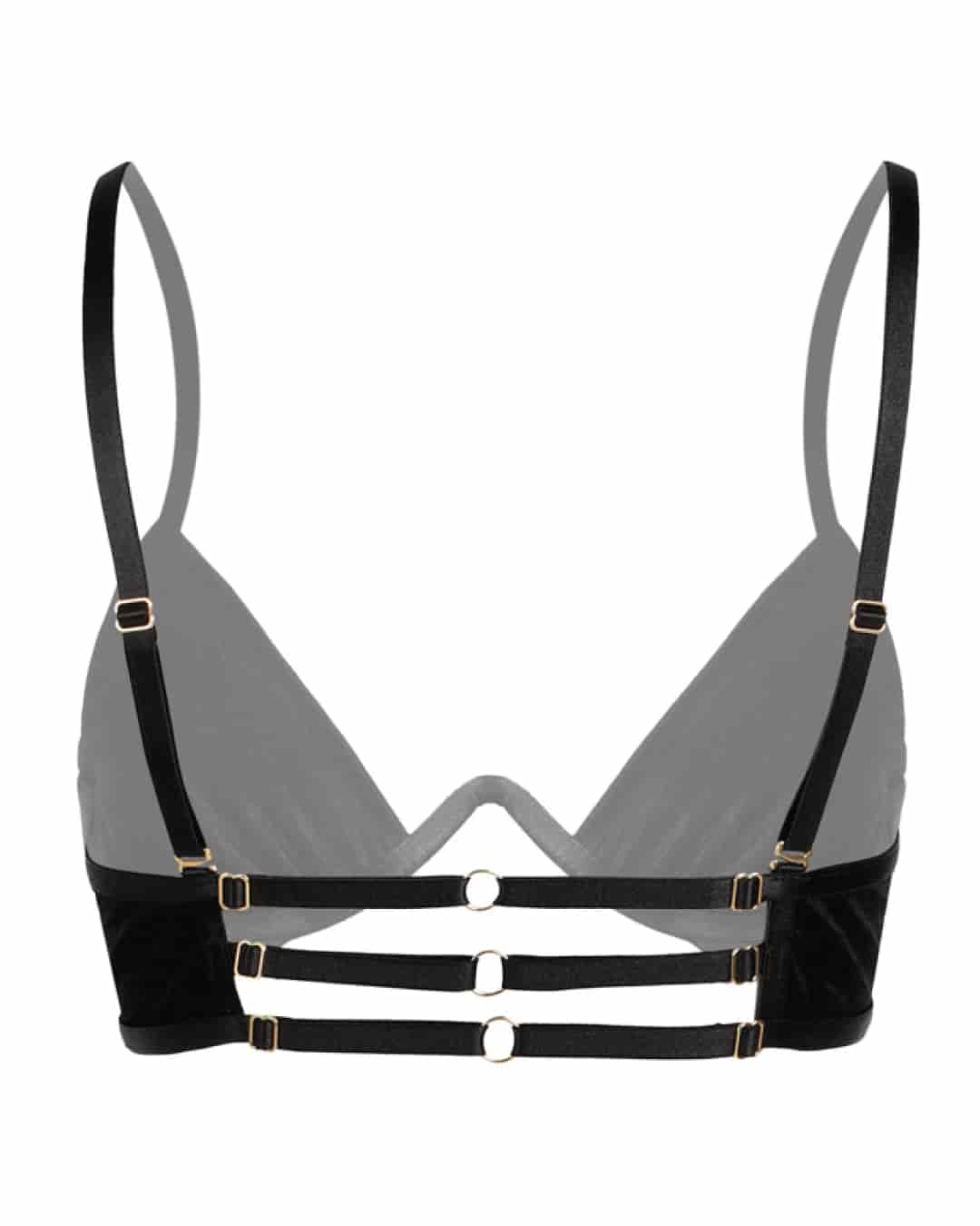 Brasier brillante - SO SEXY NEGRO Talla: XL - miniatura 3