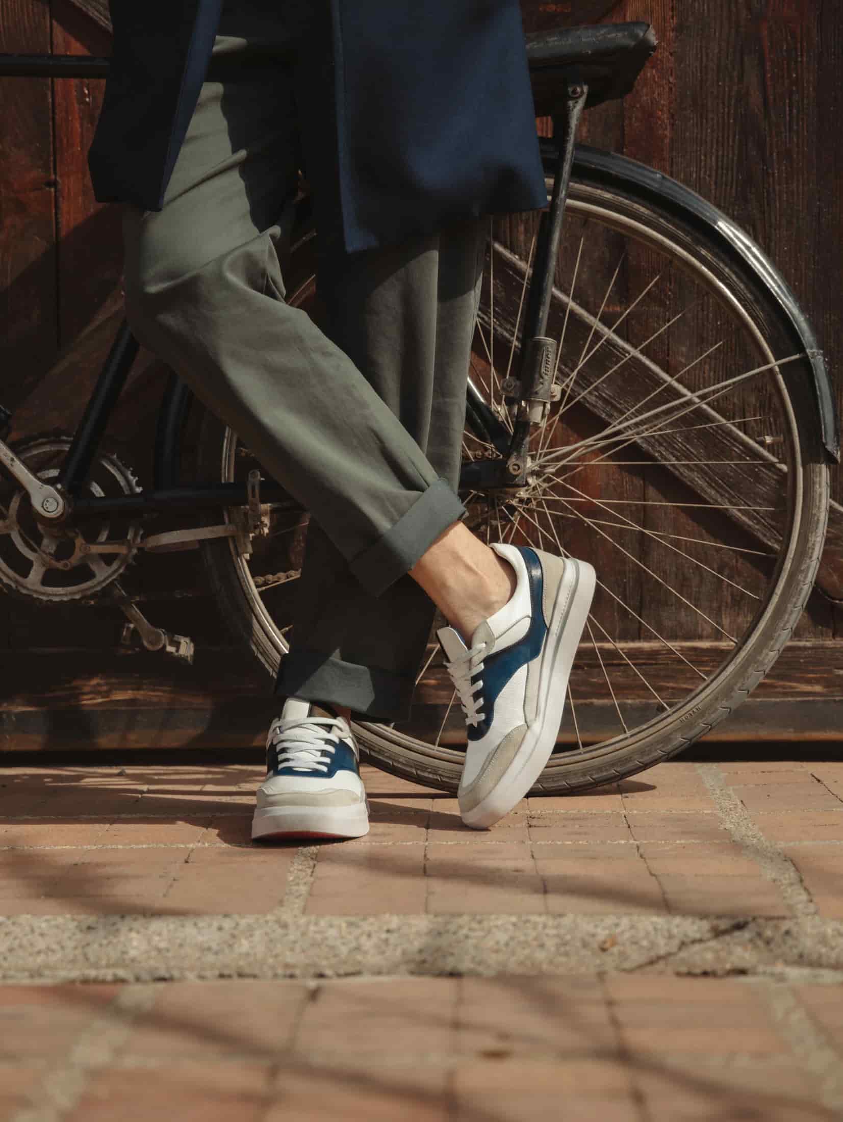 Sneaker Enzo Blanco-Azul - miniatura 2