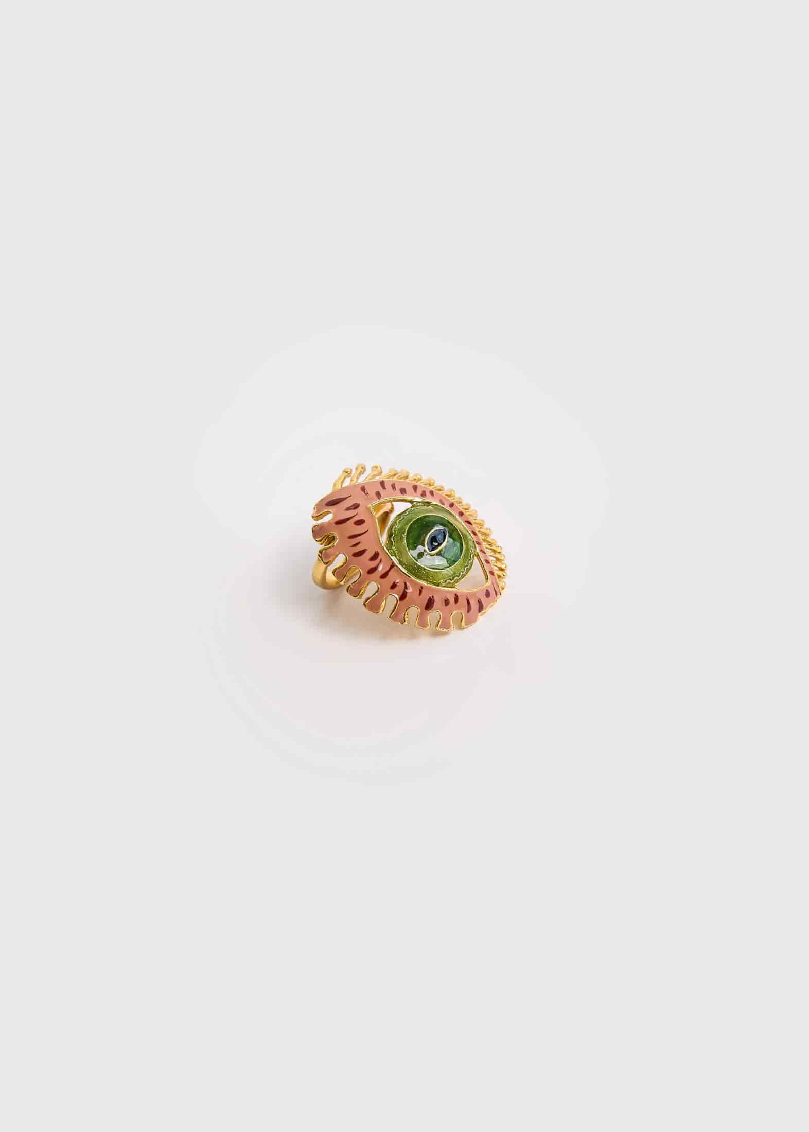 Anillo Maxi Eye Terracota - miniatura 2