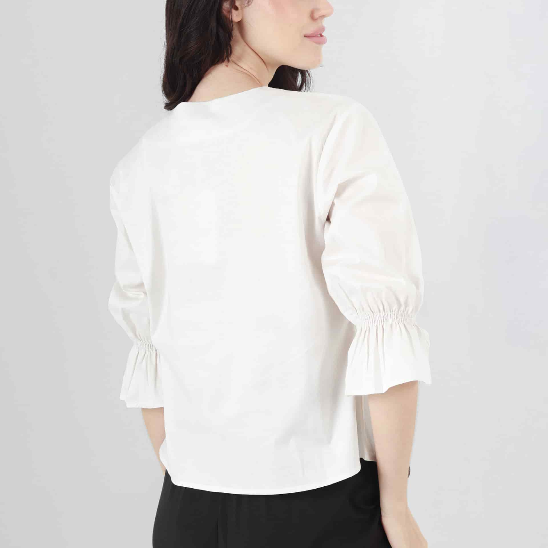 Blusa Cuello Redondo Manga 3Cuartos - miniatura 5