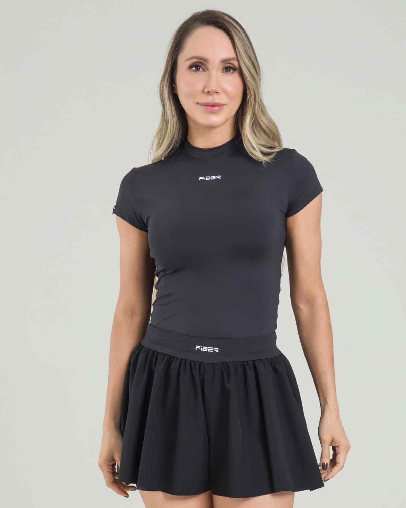Falda Skort core line negro genuina - miniatura 1
