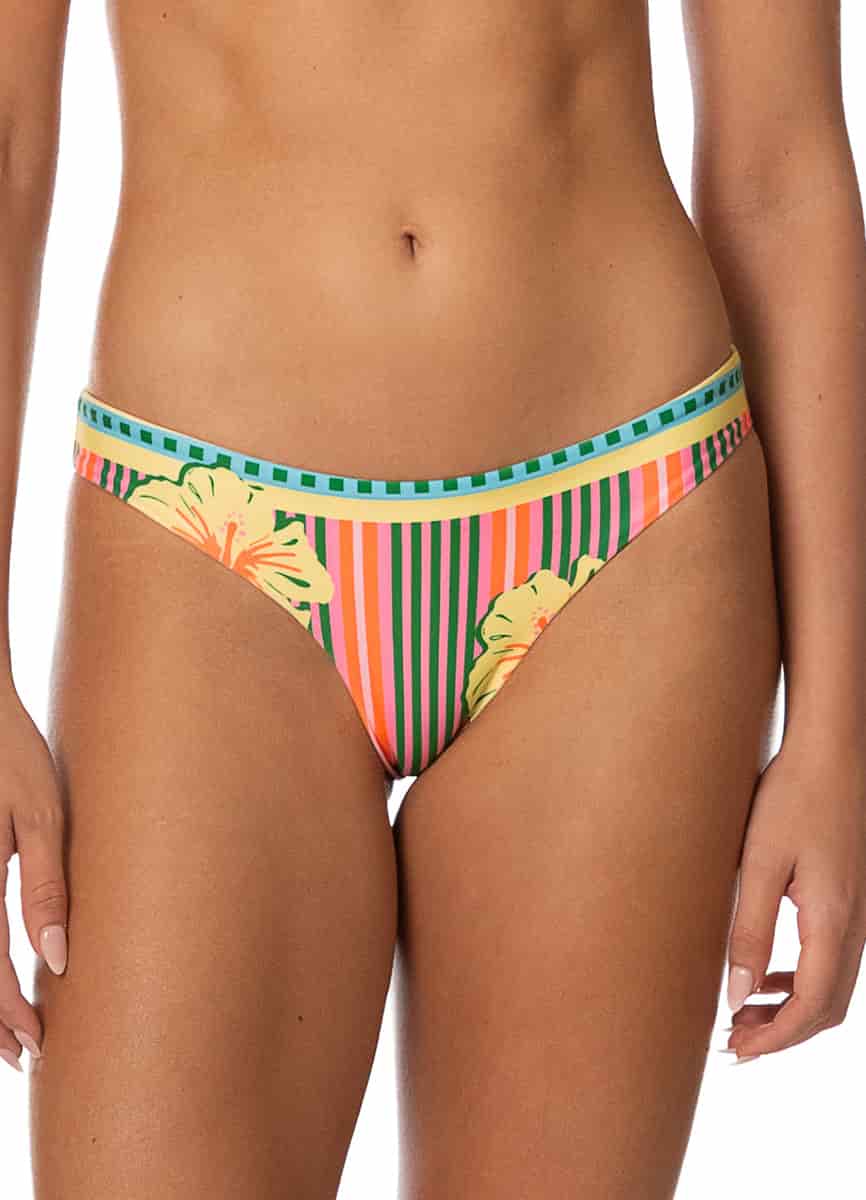 Maaji Striped Paradise Flirt Low Rise Thin Side Bikini Bottom - miniatura 2