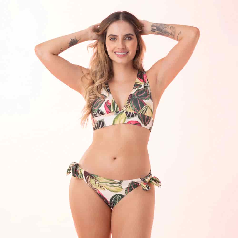 Vestido de Baño Dos Piezas Escote V - miniatura 1