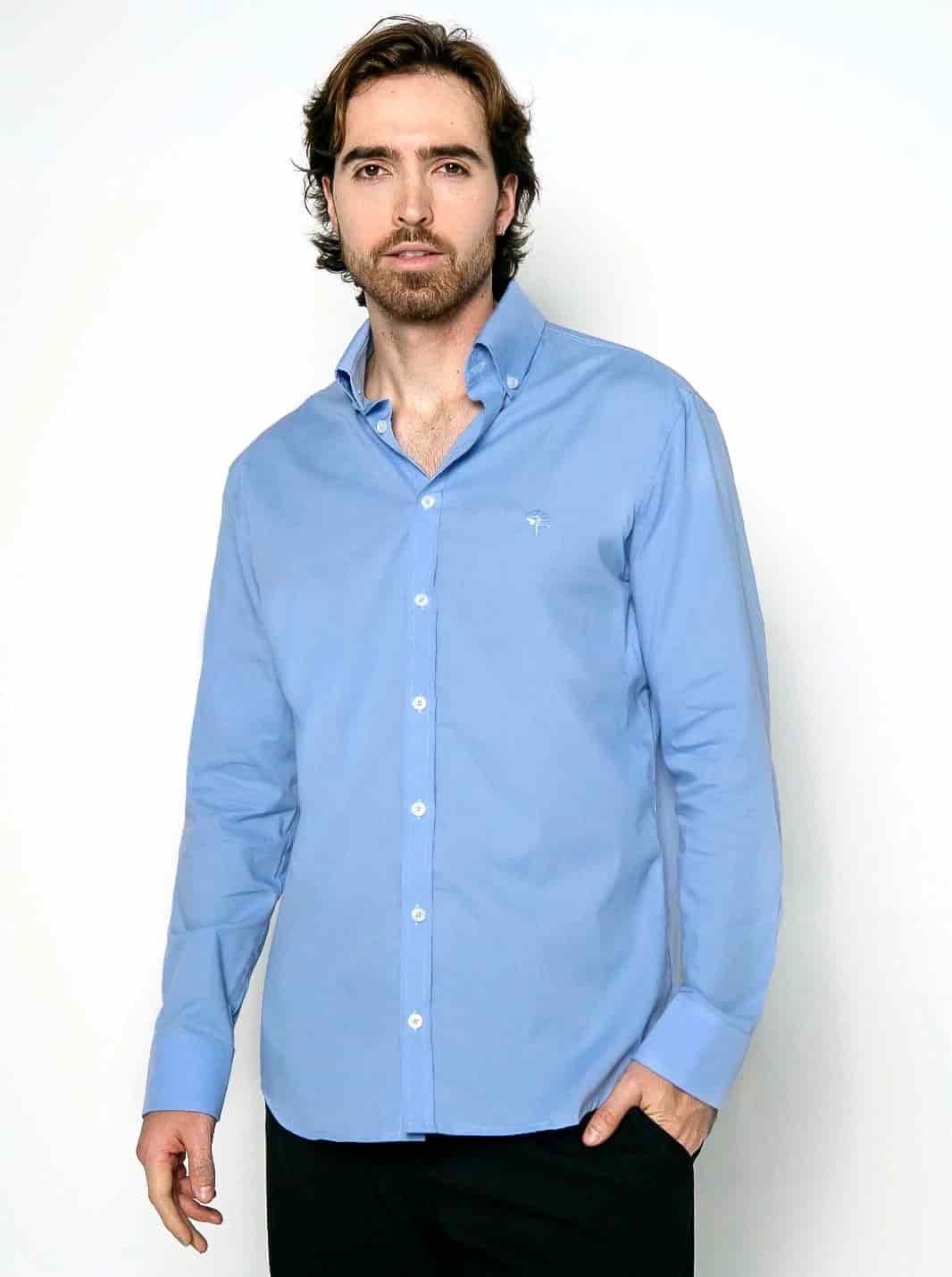 CAMISA PORTOFINO BORDADA | 100% ALGODÓN - miniatura 1