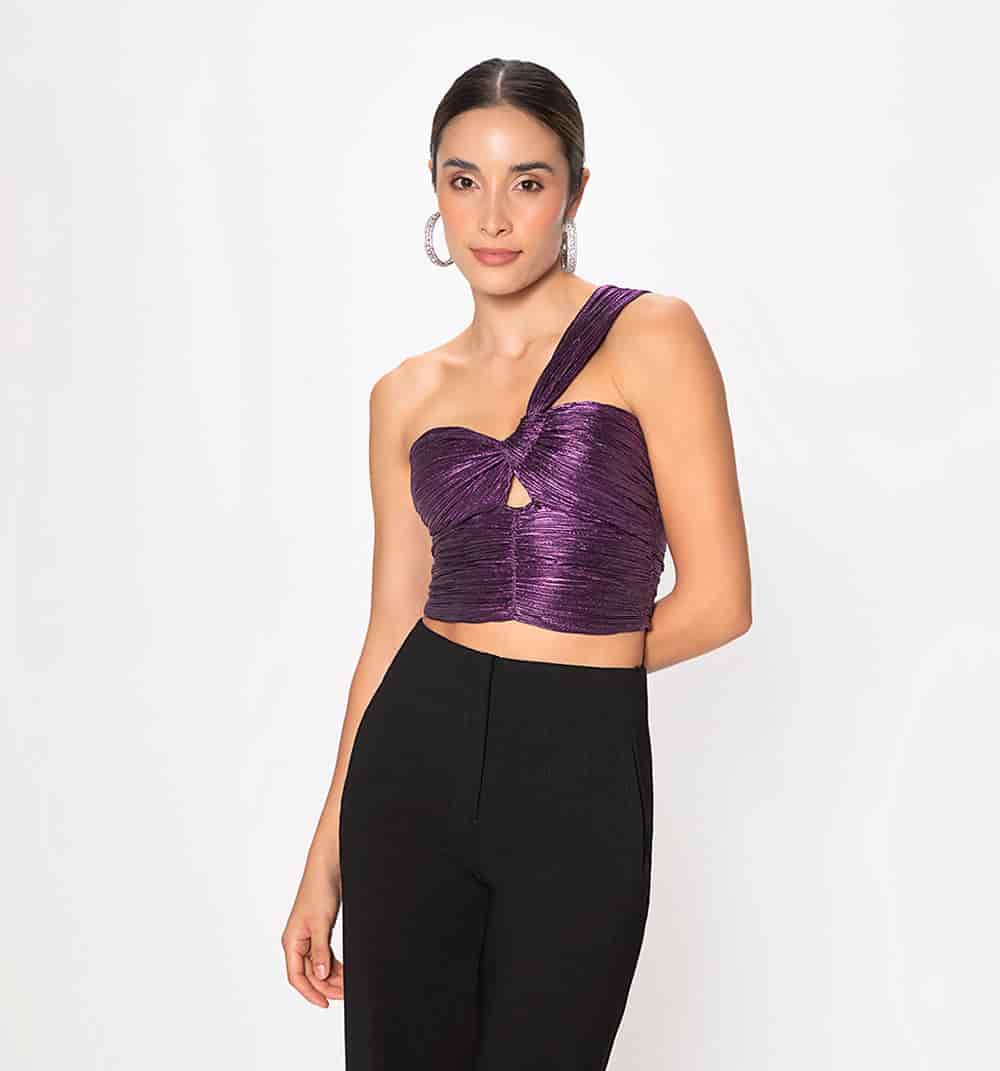 Blusa un solo hombro - miniatura 2