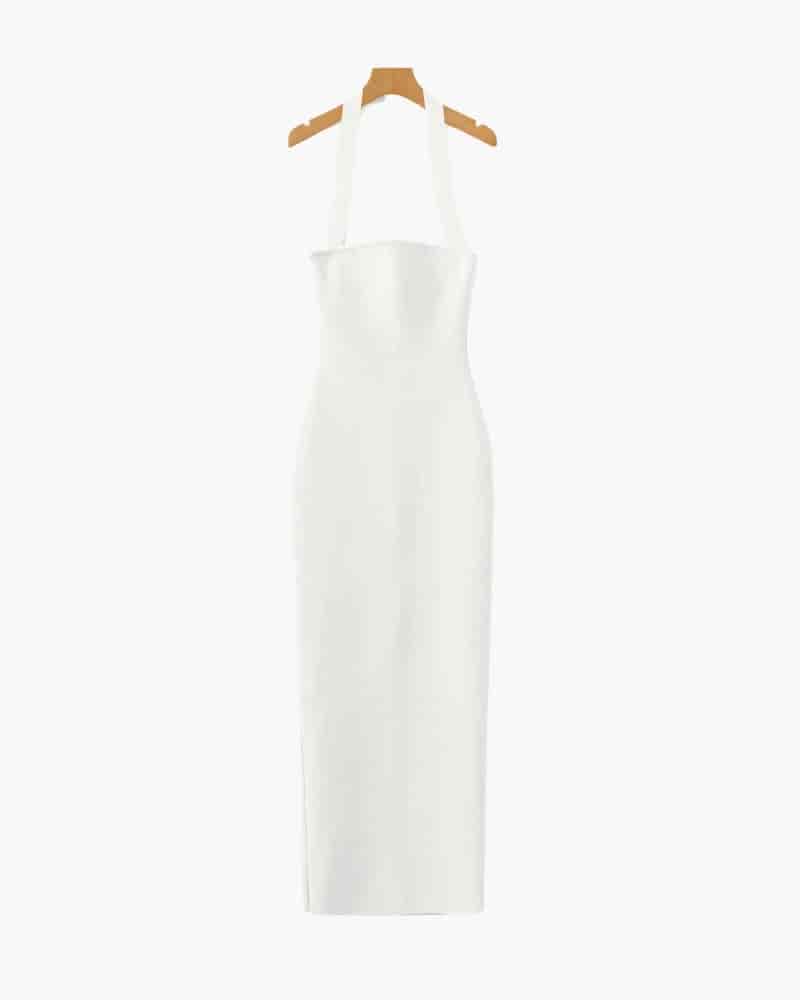 Halter Neck Slim Fit Maxi Dress - miniatura 3
