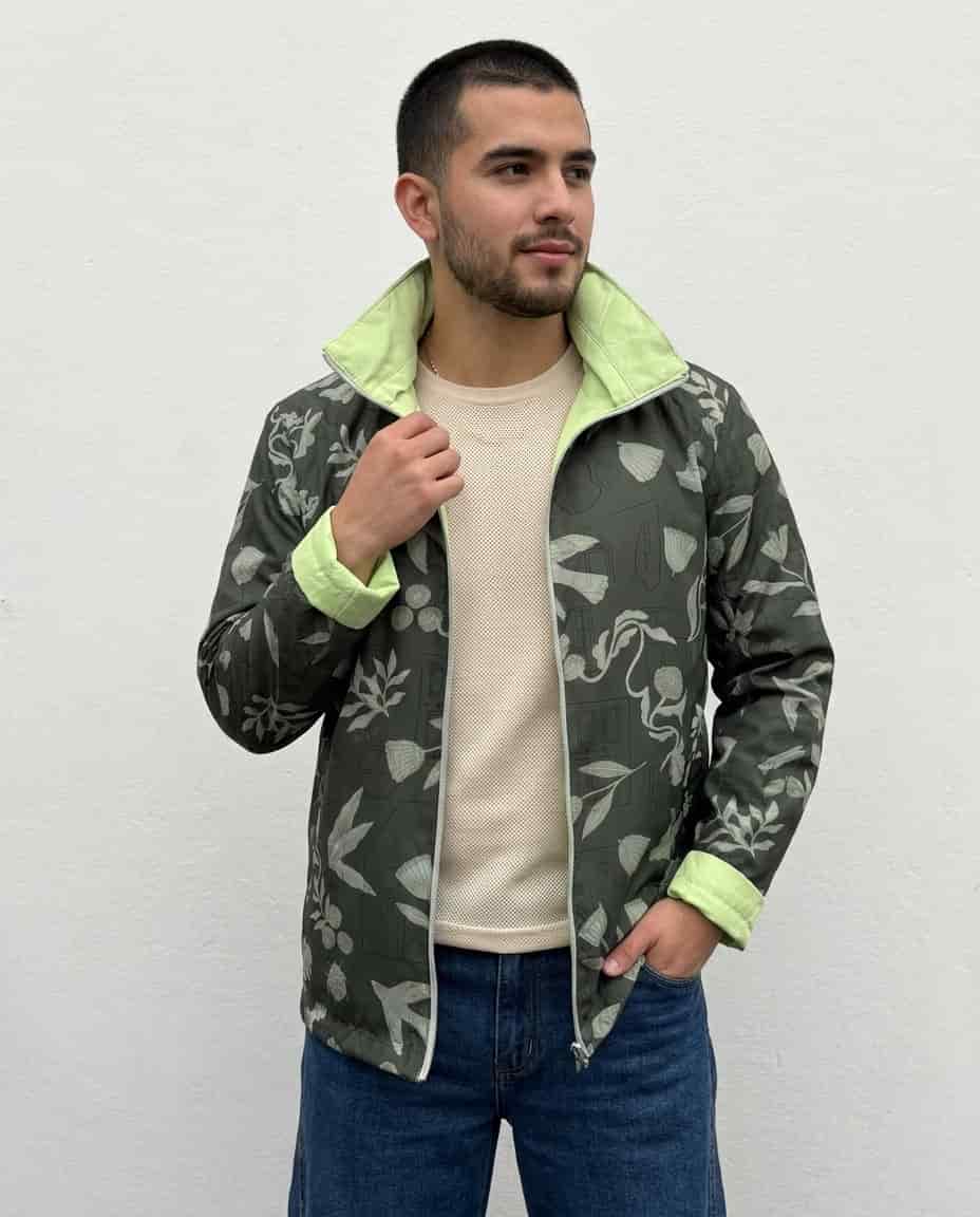 Chaqueta Doble Faz verde - miniatura 4