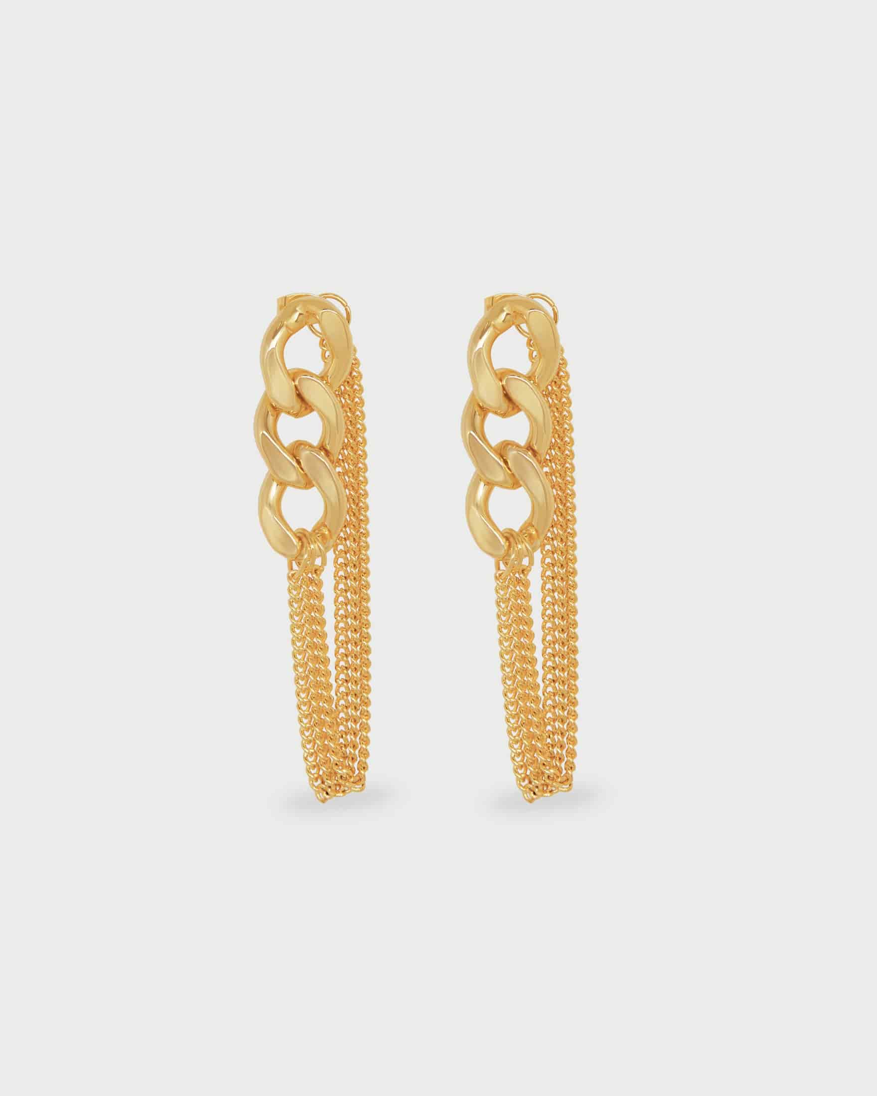 Aretes 3 Eslabones - miniatura 2