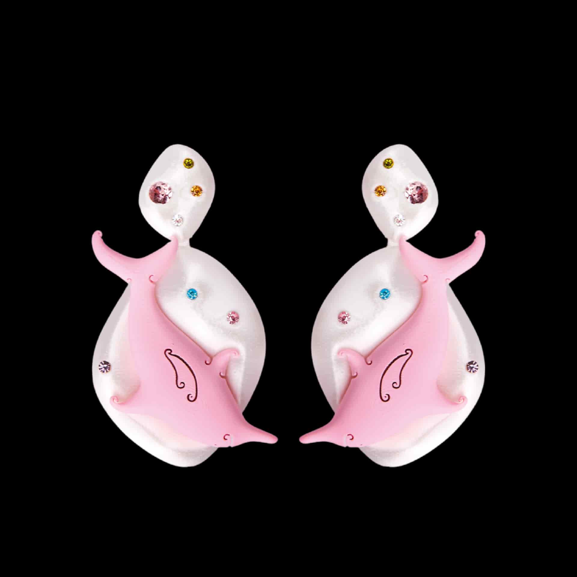 ARETES DOBLE DELFÍN - SIXXTA (Producto personalizado) - miniatura 1