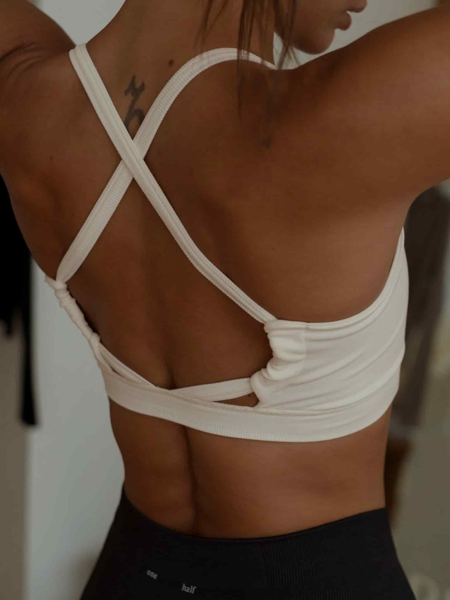 PULSE STRAP SEAMLESS TOP - IVORY - miniatura 2