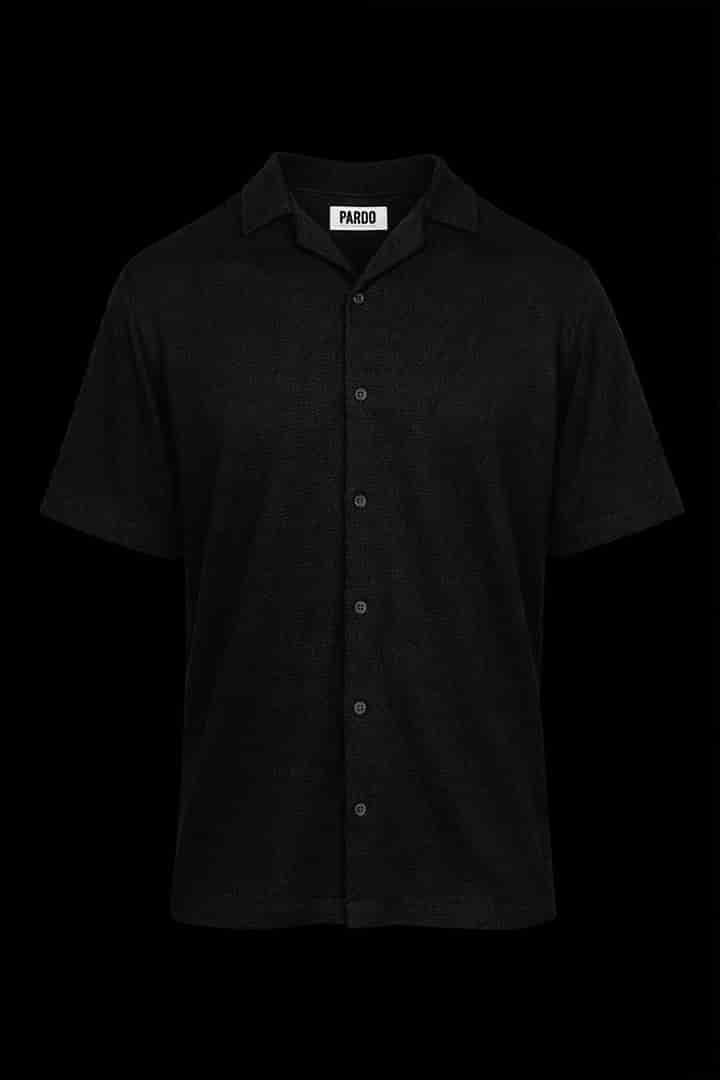 Camisa tejida ligera negra - miniatura 2