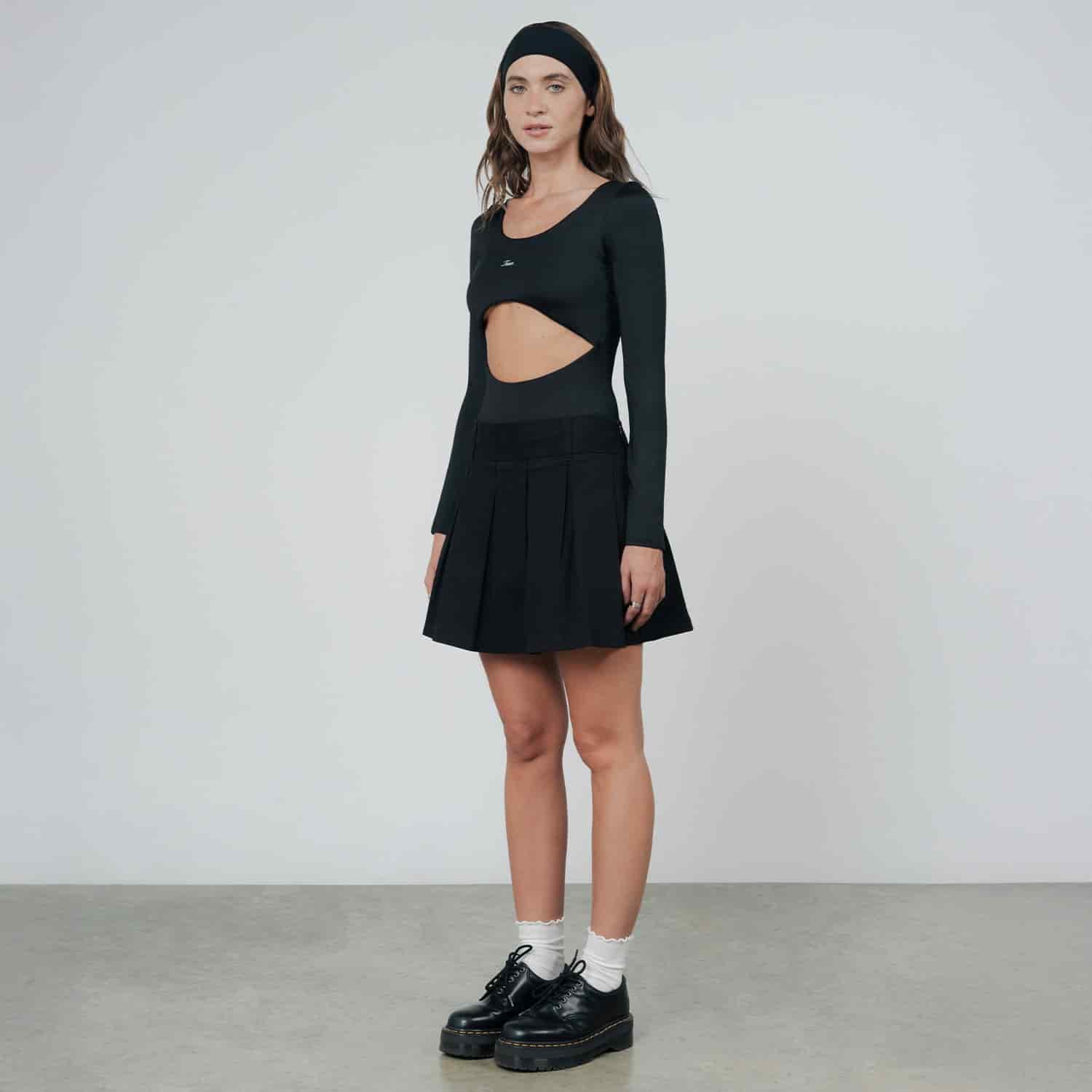 Signature Cut-Out LS Bodysuit - Black - miniatura 4