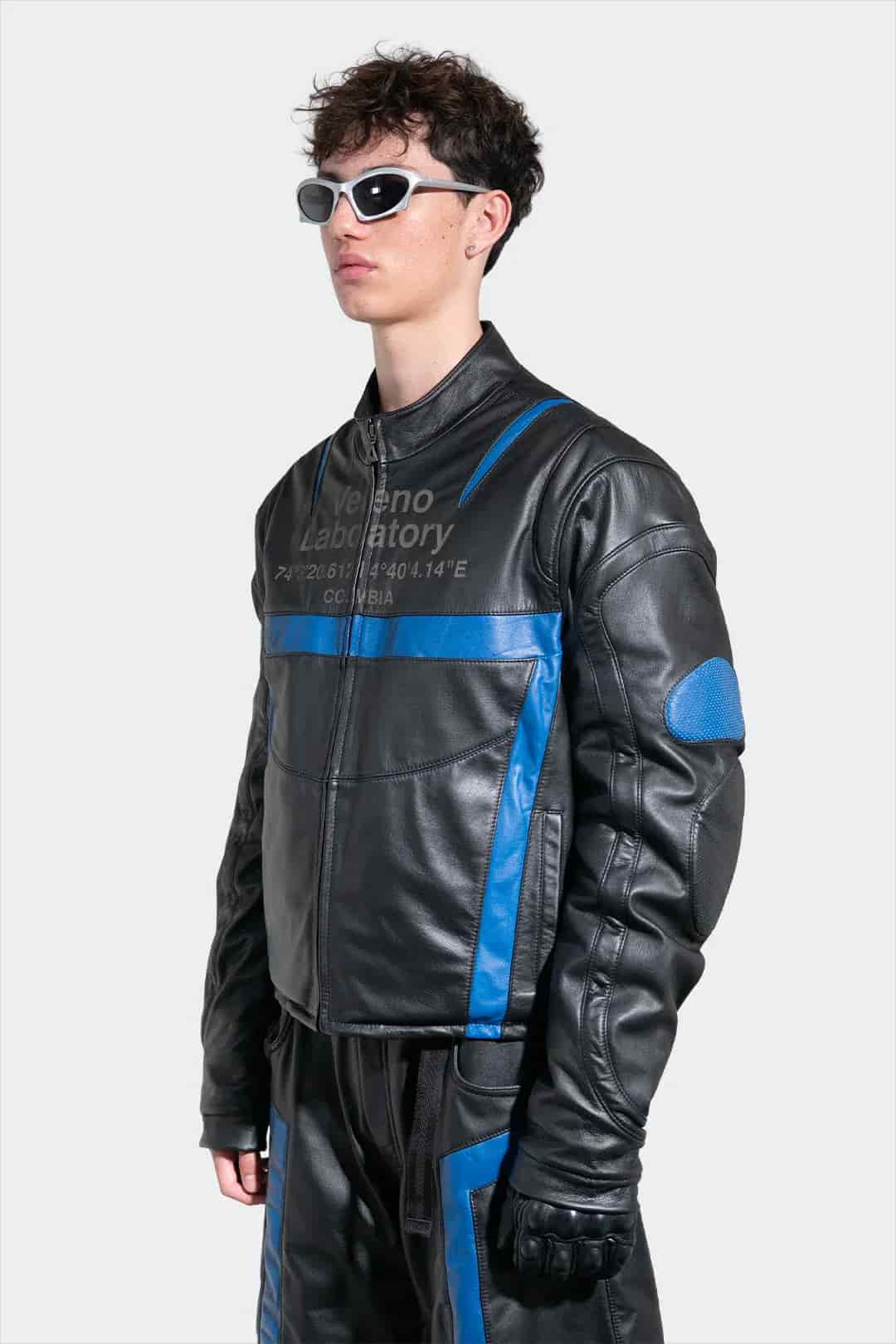 VENENO CHAQUETA CUERO BIKER GO FASTER - miniatura 6