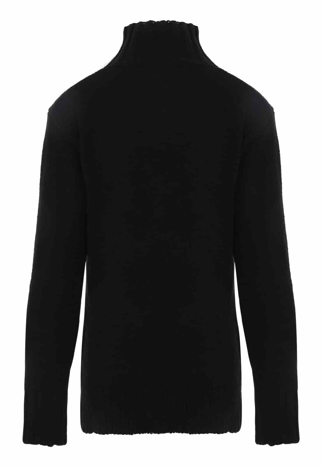 TURTLE NECK LETTER SWEATER - miniatura 4