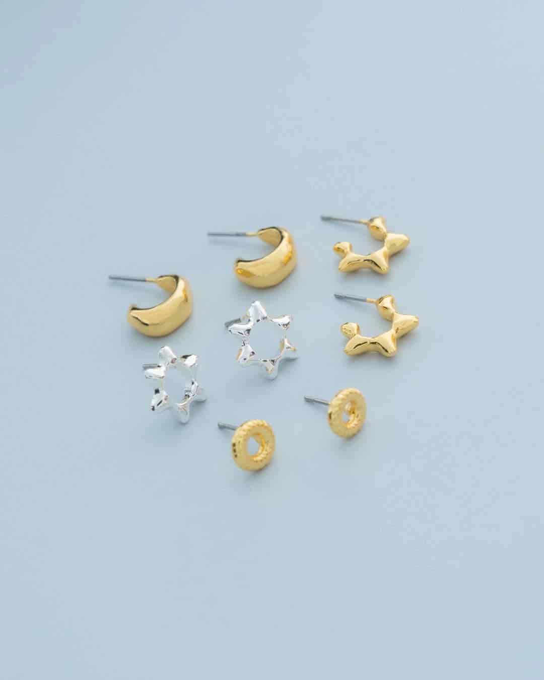 Set X4 Aretes Estrellas - miniatura 1