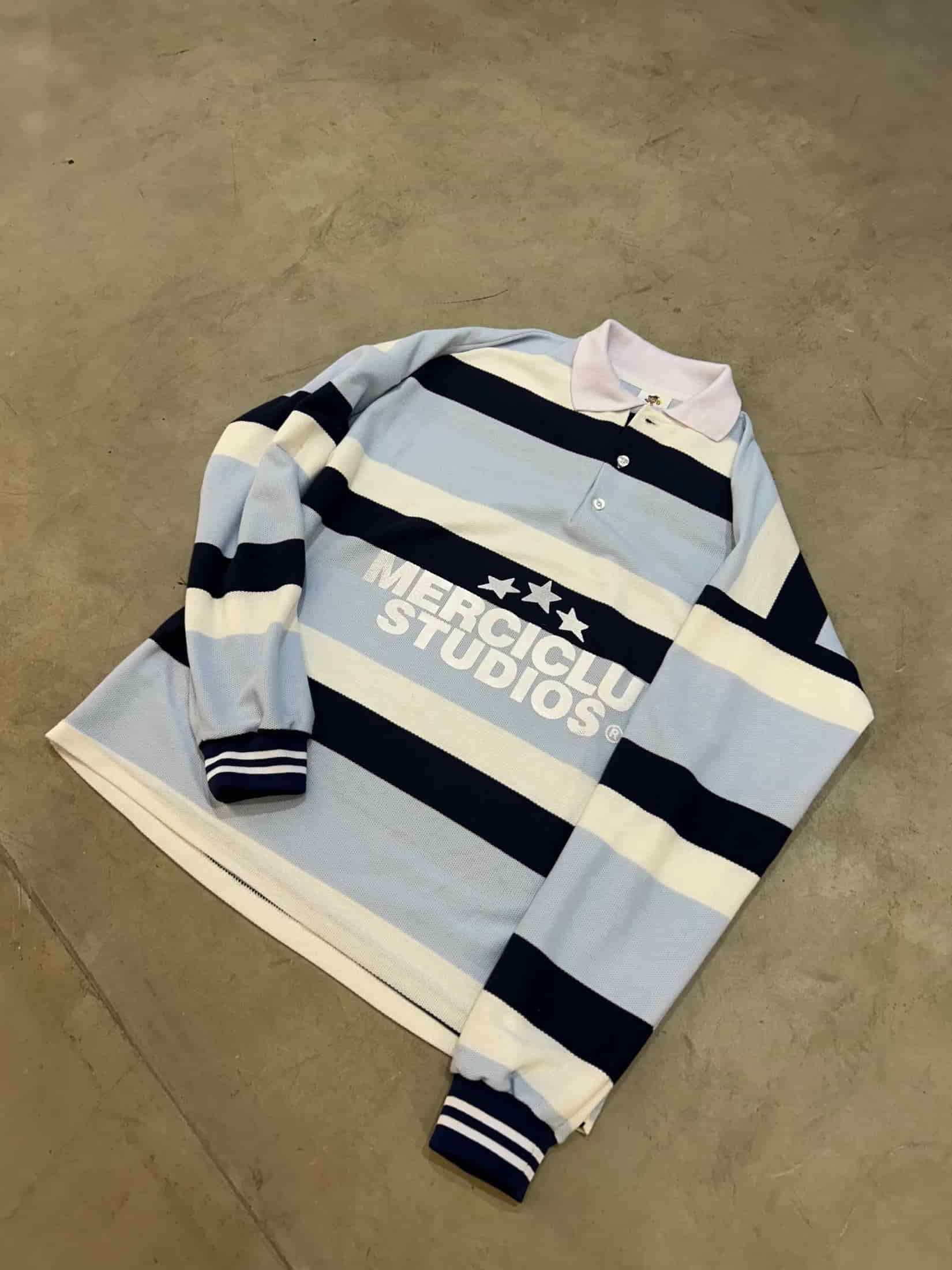 Hoodie Polo Merci Azul - miniatura 5