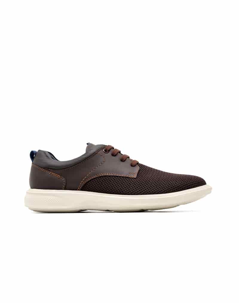 Zapato casual ultraliviano para hombre en cuero y textil negro REF SAPP10 - miniatura 2