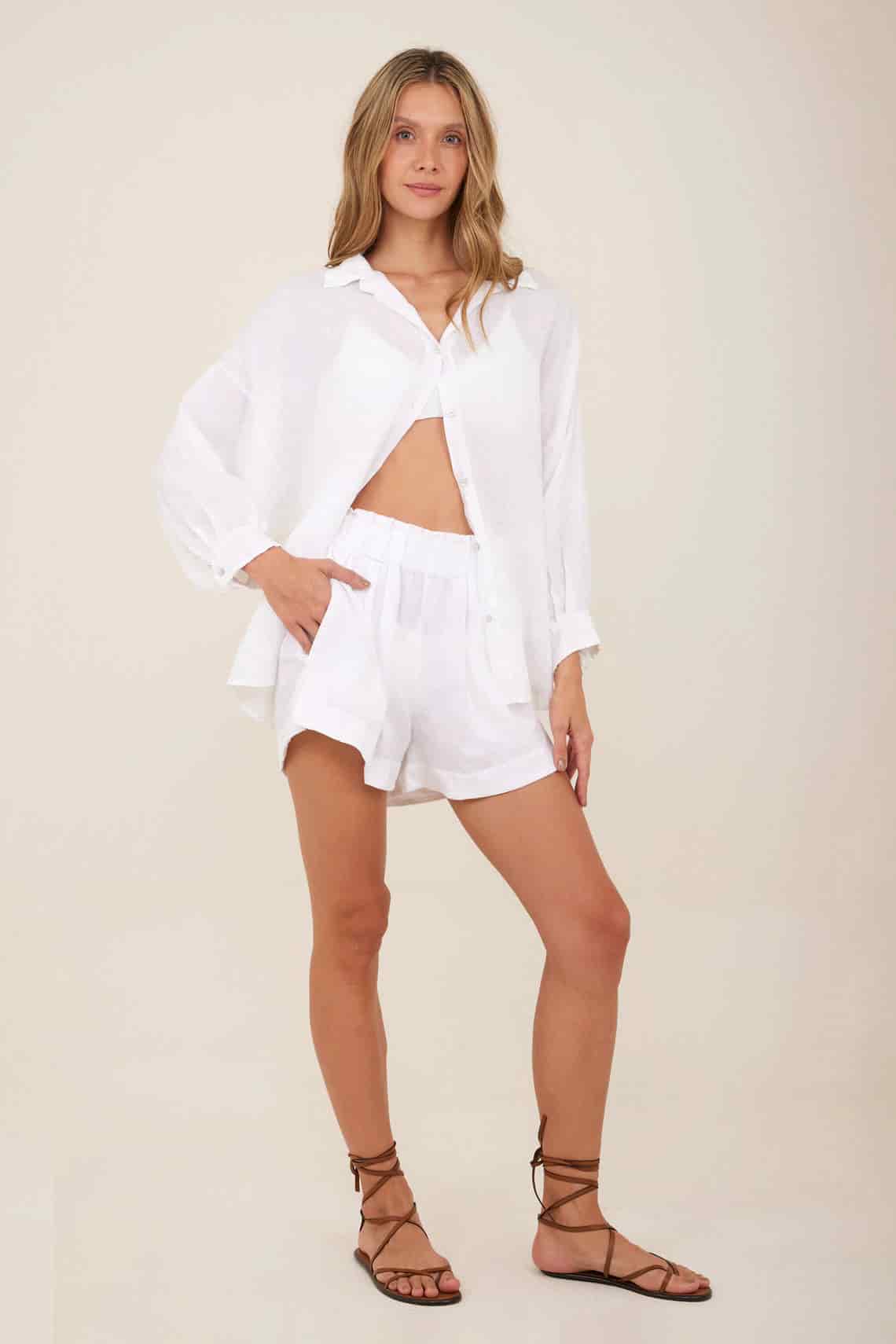 White Cauri Shirt - miniatura 1