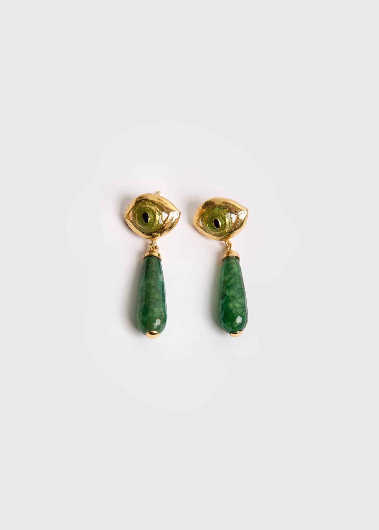 CAT DROP EYE EARRINGS - miniatura 2