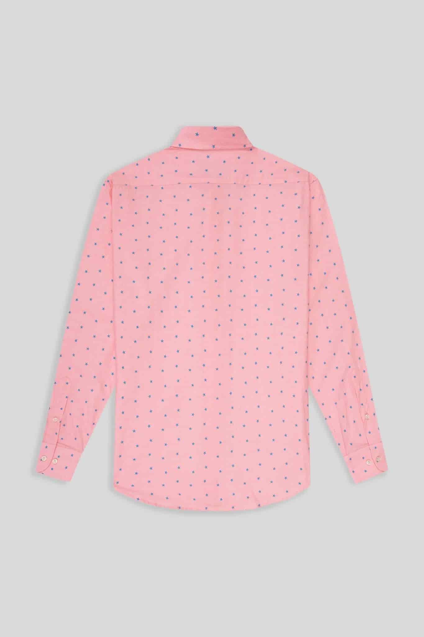 Men's cotton shirt pink estelle - miniatura 5