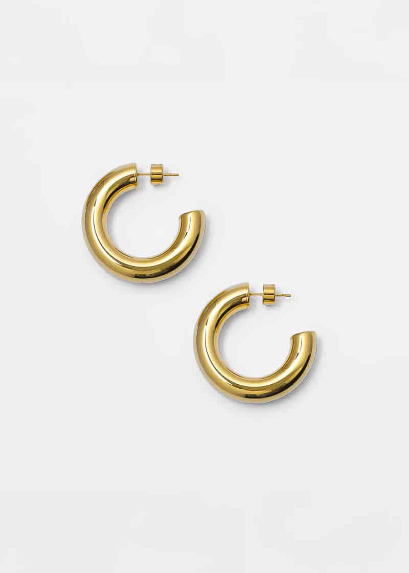 Menik Hoops Plateado - miniatura 2