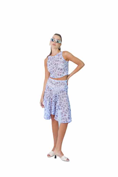 Lovers skirt in White Swirl - miniatura 4